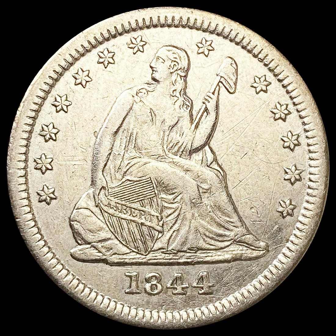 1844-O Seated Liberty Quarter CLOSELY UNCIRCULATED (1 of 2)