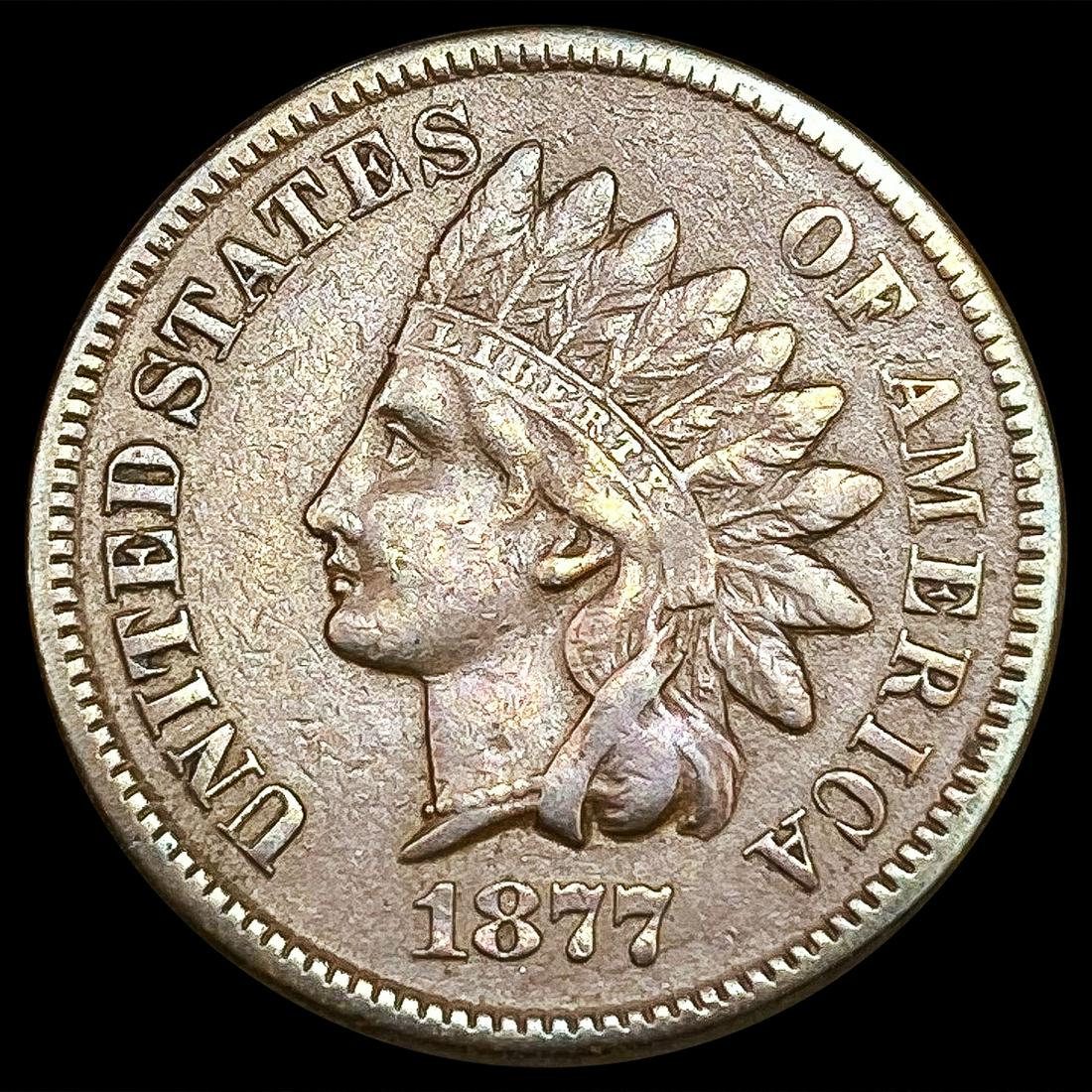 1877 Indian Head Cent ABOUT UNCIRCULATED (1 of 2)