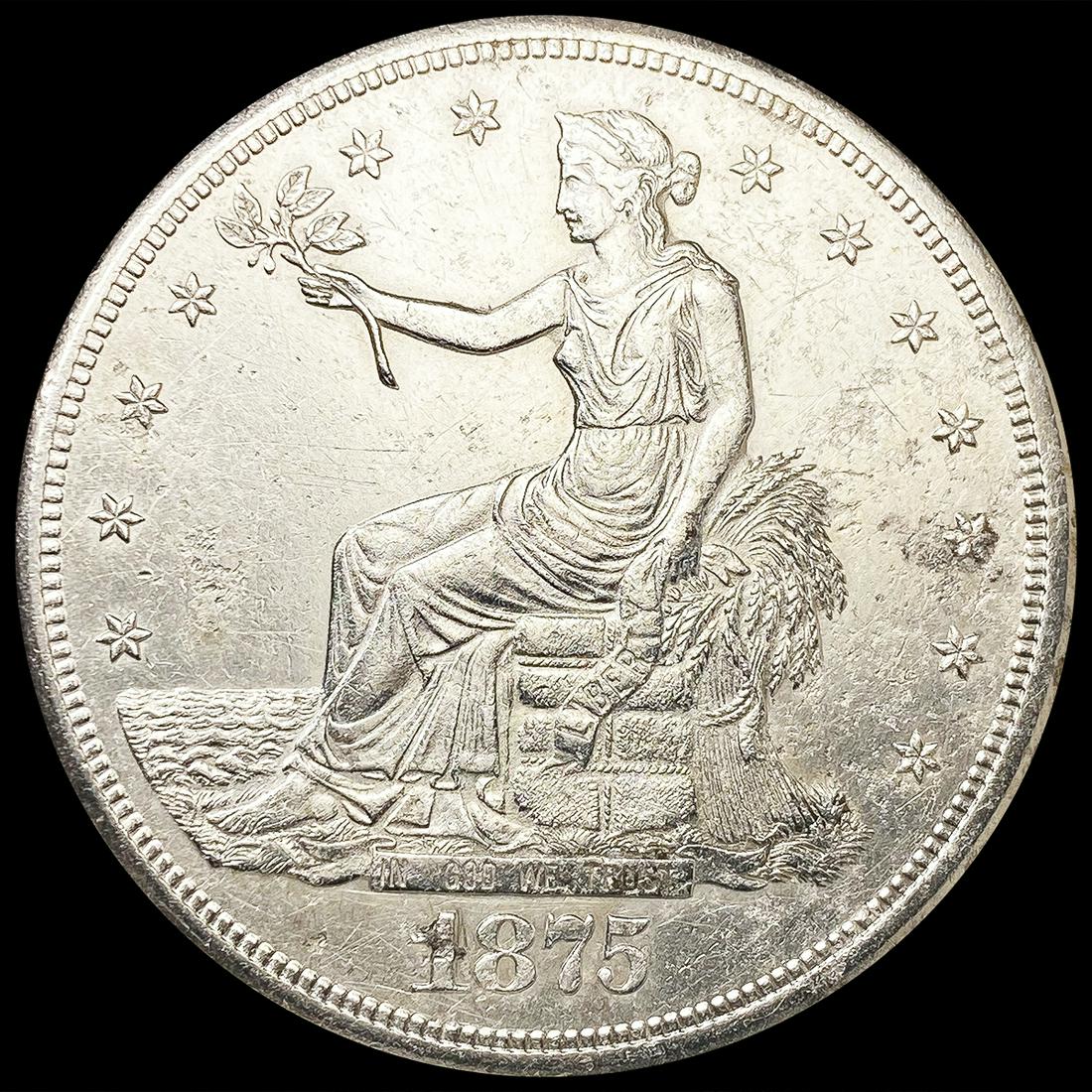 1875-S Silver Trade Dollar CLOSELY UNCIRCULATED (1 of 2)