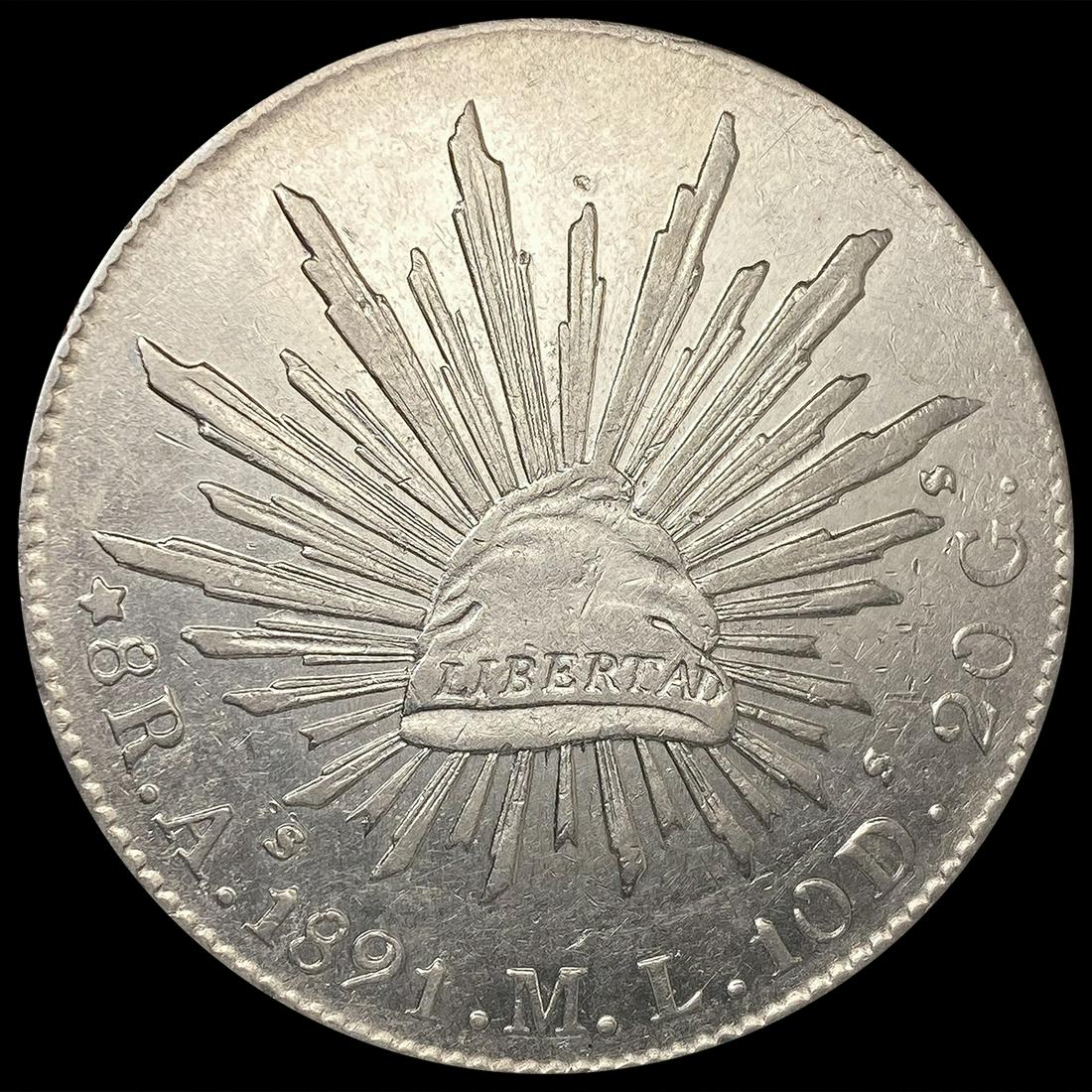 1891 Mexico Silver 8 Reales CLOSELY UNCIRCULATED (1 of 2)