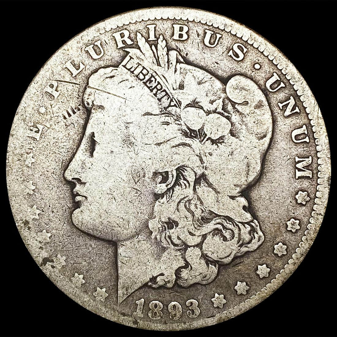 1893-CC Morgan Silver Dollar NICELY CIRCULATED (1 of 2)