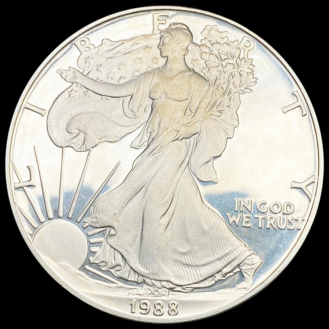 1988-S American 1oz Silver Eagle GEM PROOF (1 of 2)