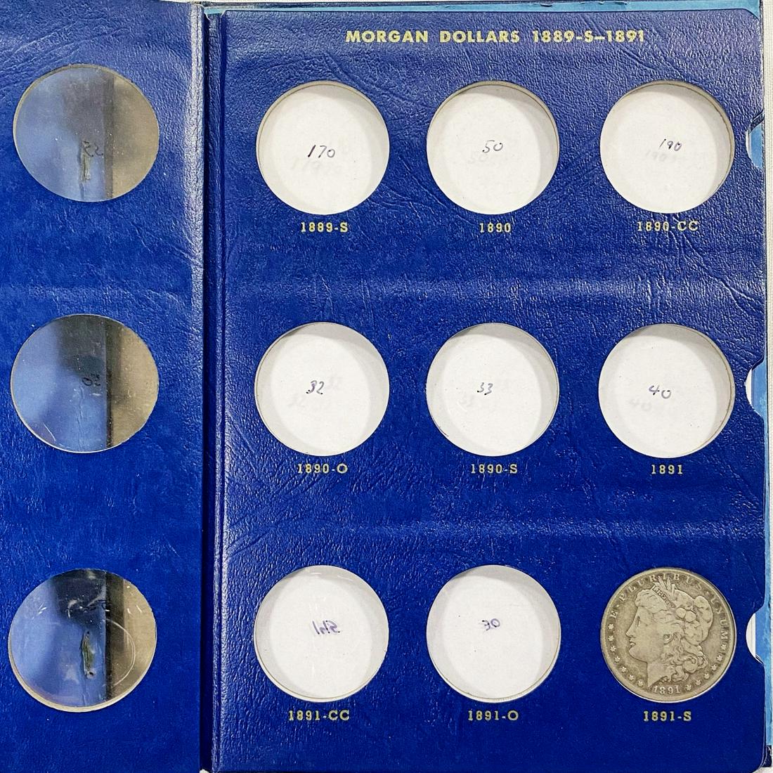 1891-1896 Morgan Silver Dollar Book (2 Coins) (1 of 5)