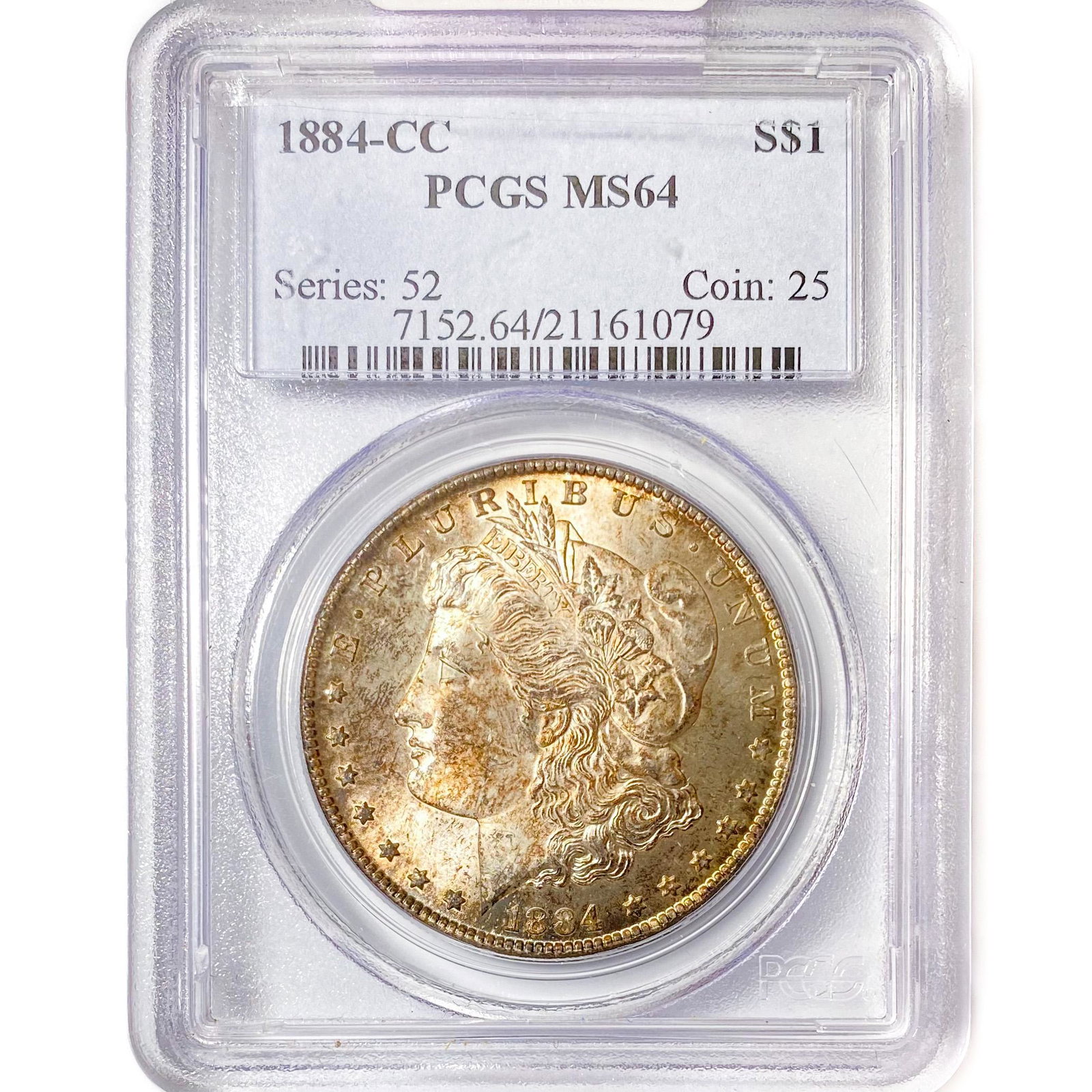 1884-CC Morgan Silver Dollar PCGS MS64 (1 of 2)