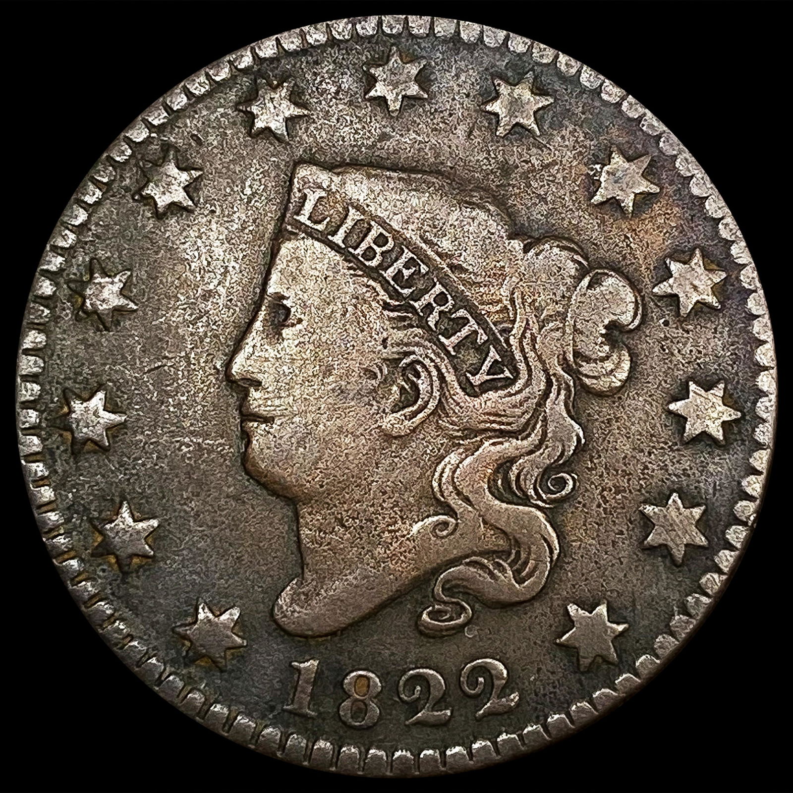 1822 Large Cent LIGHTLY CIRCULATED (1 of 2)