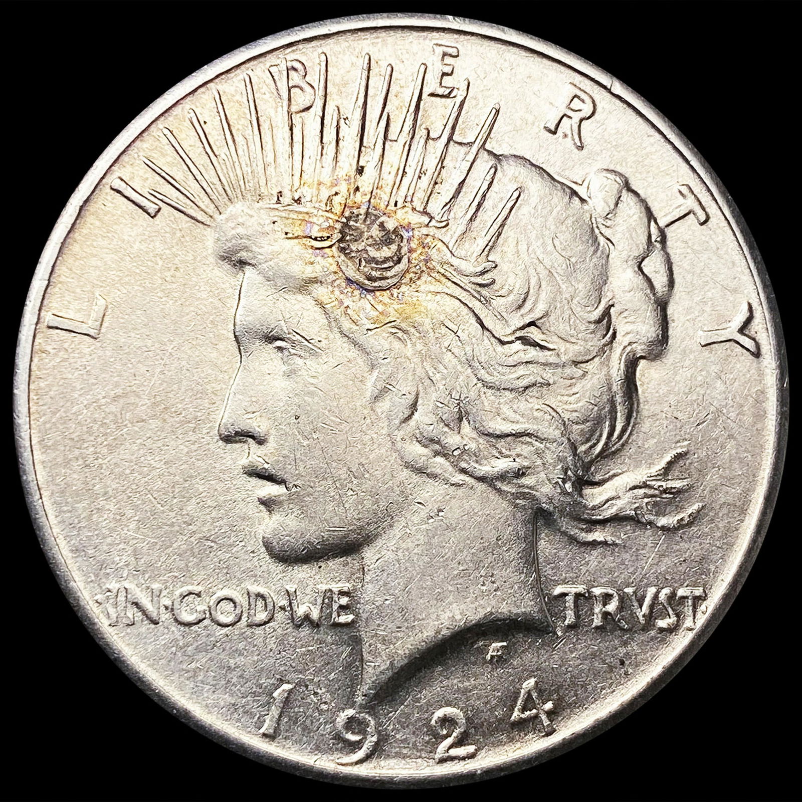 1924-S Silver Peace Dollar CLOSELY UNCIRCULATED (1 of 2)