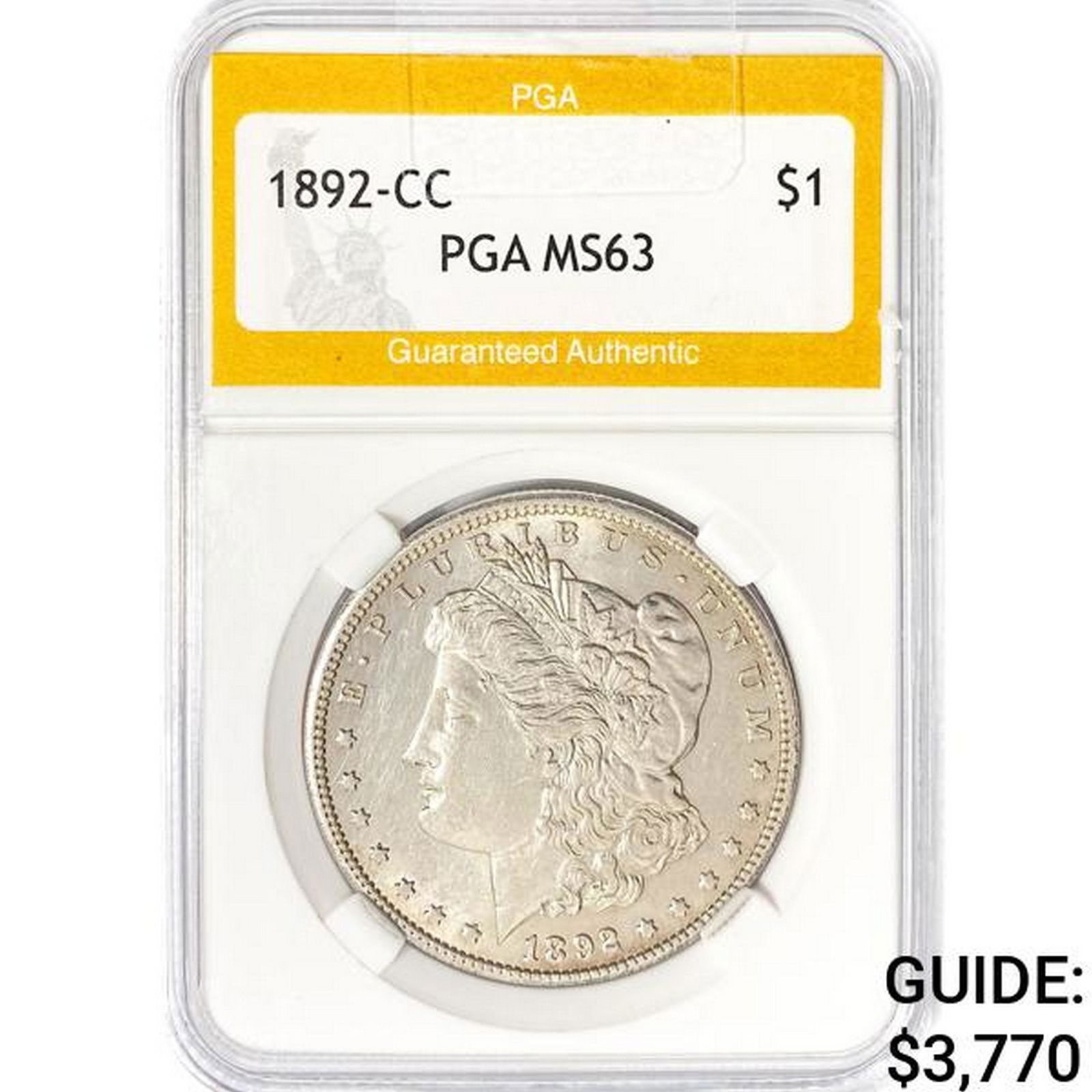 1892-CC Morgan Silver Dollar PGA MS63 (1 of 2)