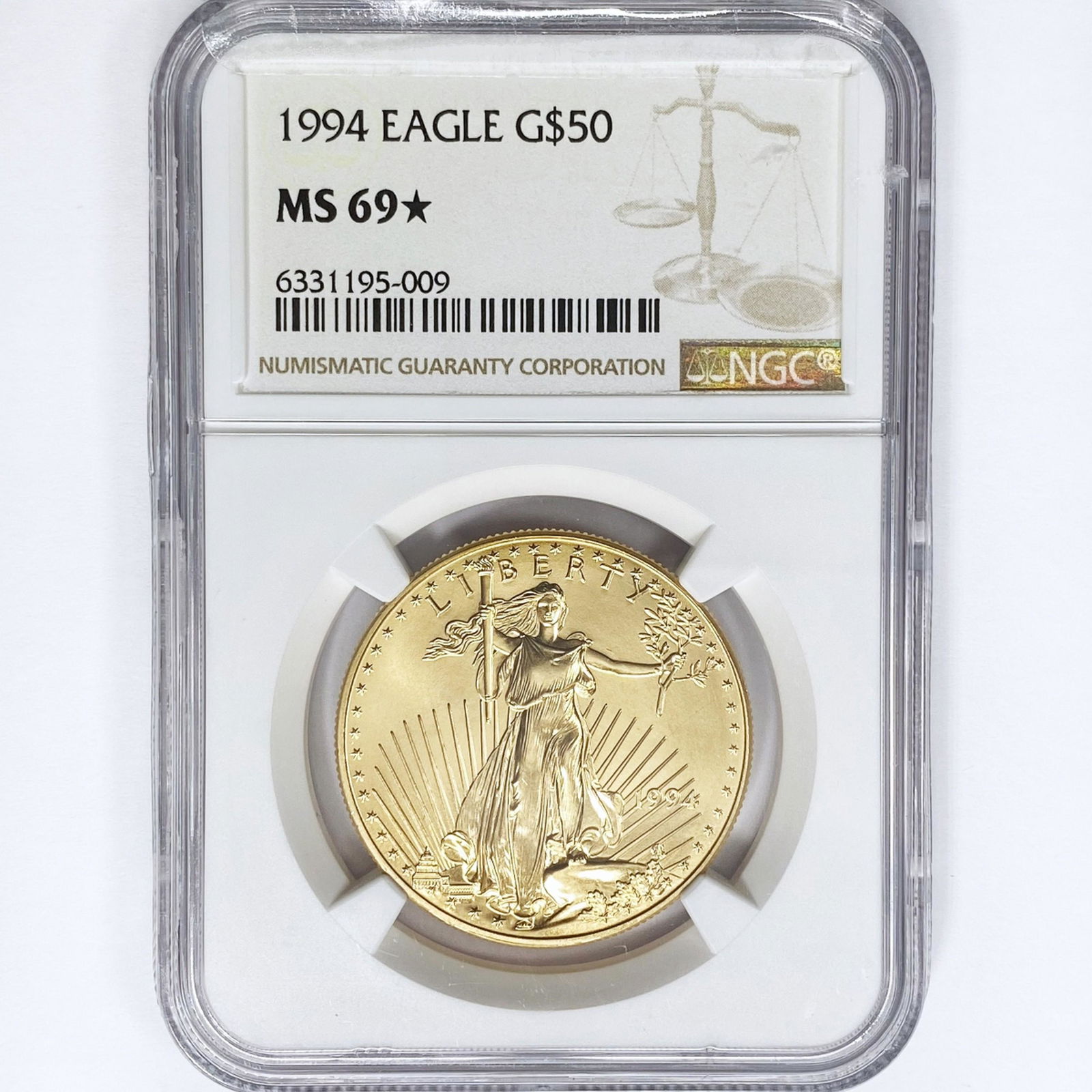 1994 $50 1oz American Gold Eagle NGC MS69* (1 of 2)