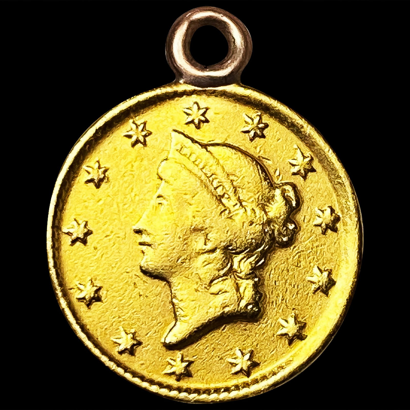 1849 Gold Dollar Love Token LIGHTLY CIRCULATED (1 of 2)