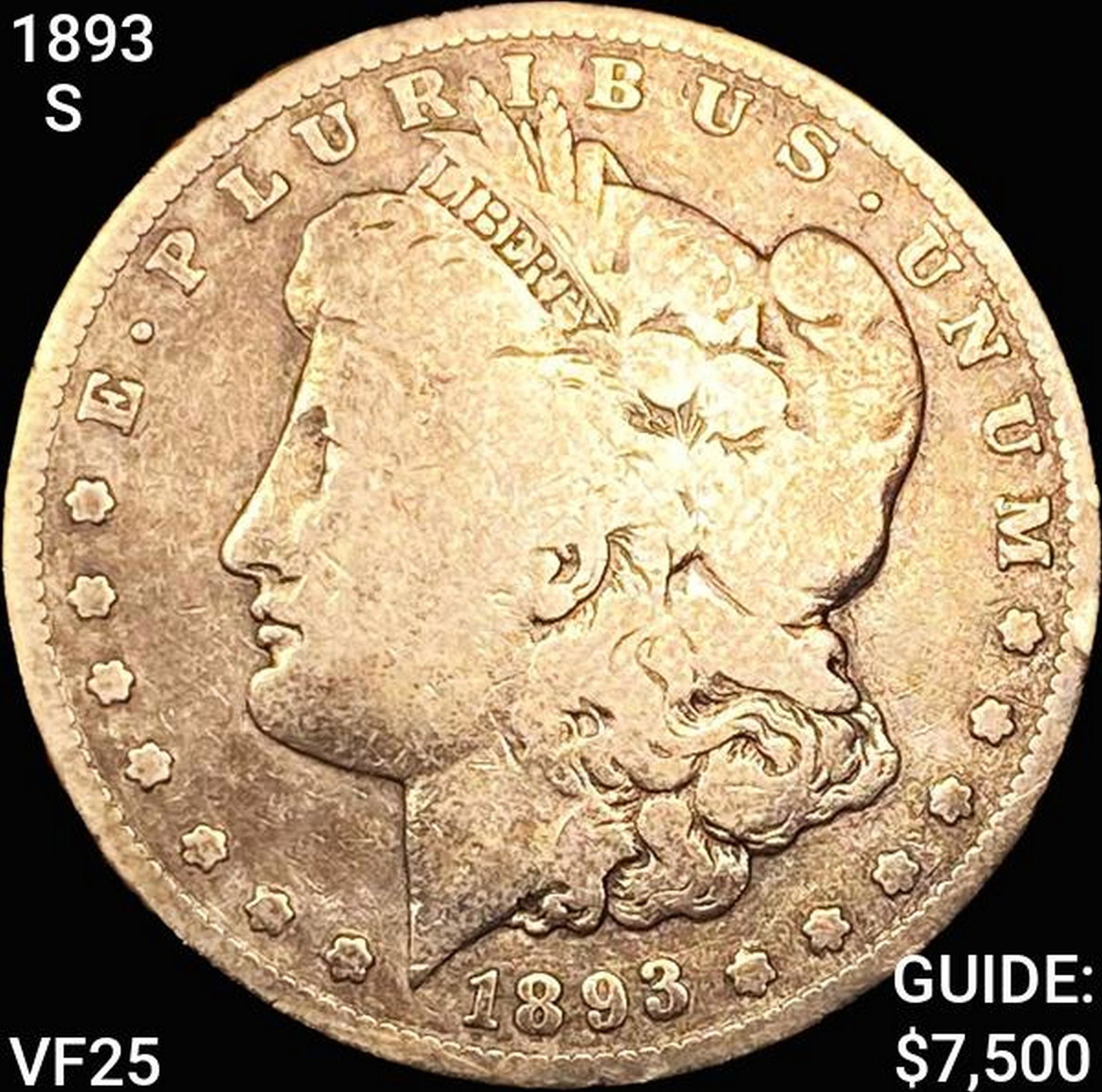 1893-S $10 Gold Eagle LIGHTLY CIRC (1 of 2)