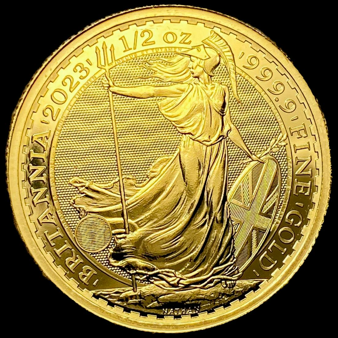2023 1/2 oz Gold British Coin GEM BU (1 of 2)