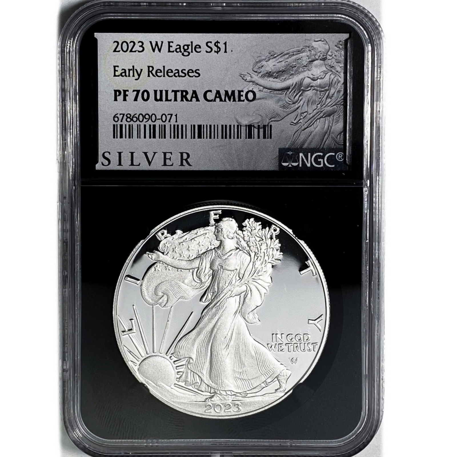2023-W American Silver Eagle ER NGC PF70 U CAMEO (1 of 2)