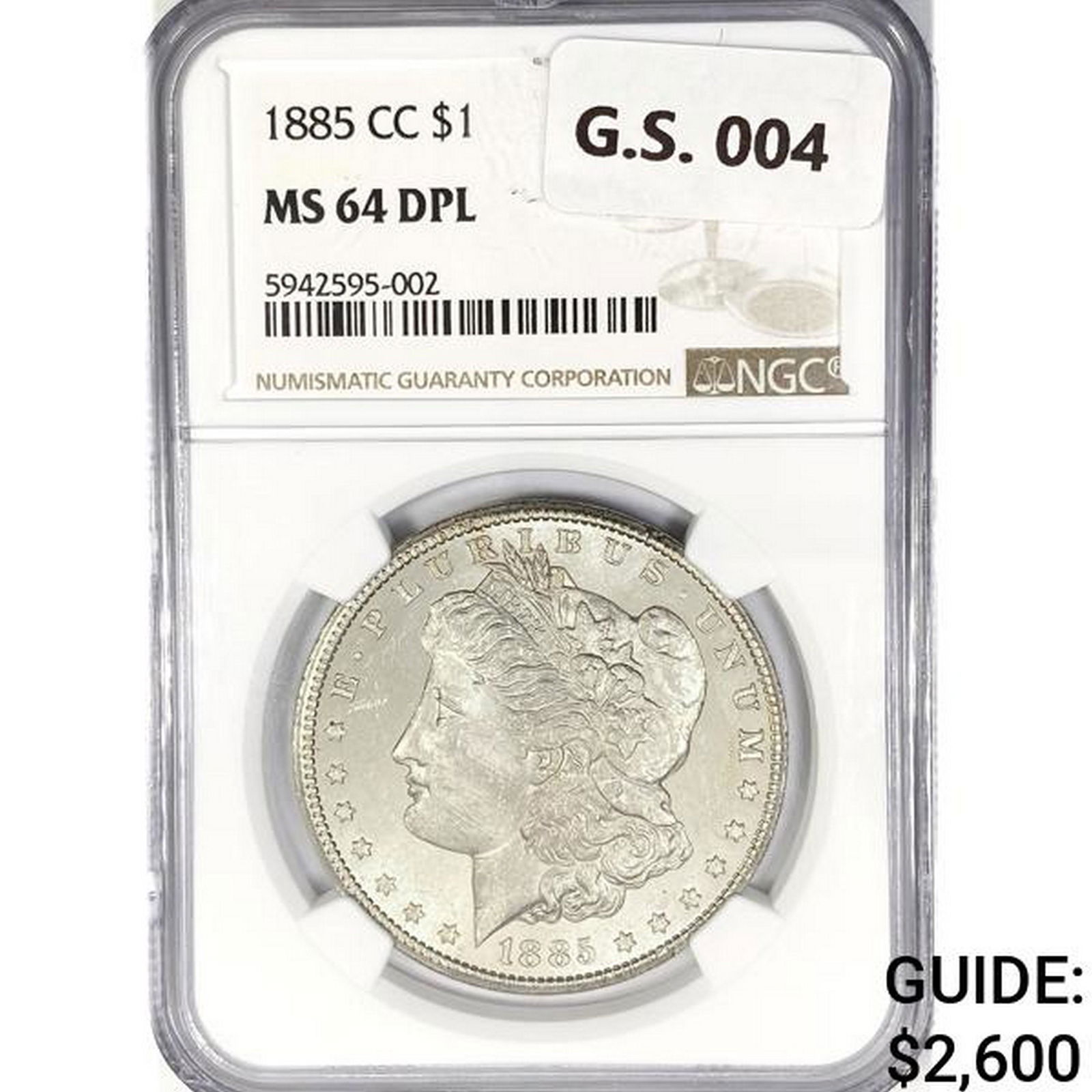 1885-CC Morgan Silver Dollar NGC MS64 DPL (1 of 2)