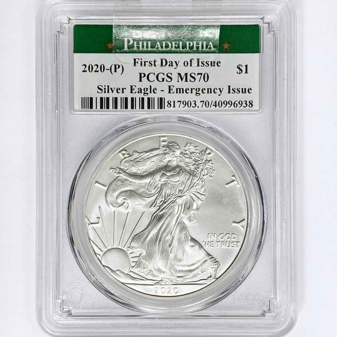 2020-(P) American Silver Eagle PCGS MS70 (1 of 2)