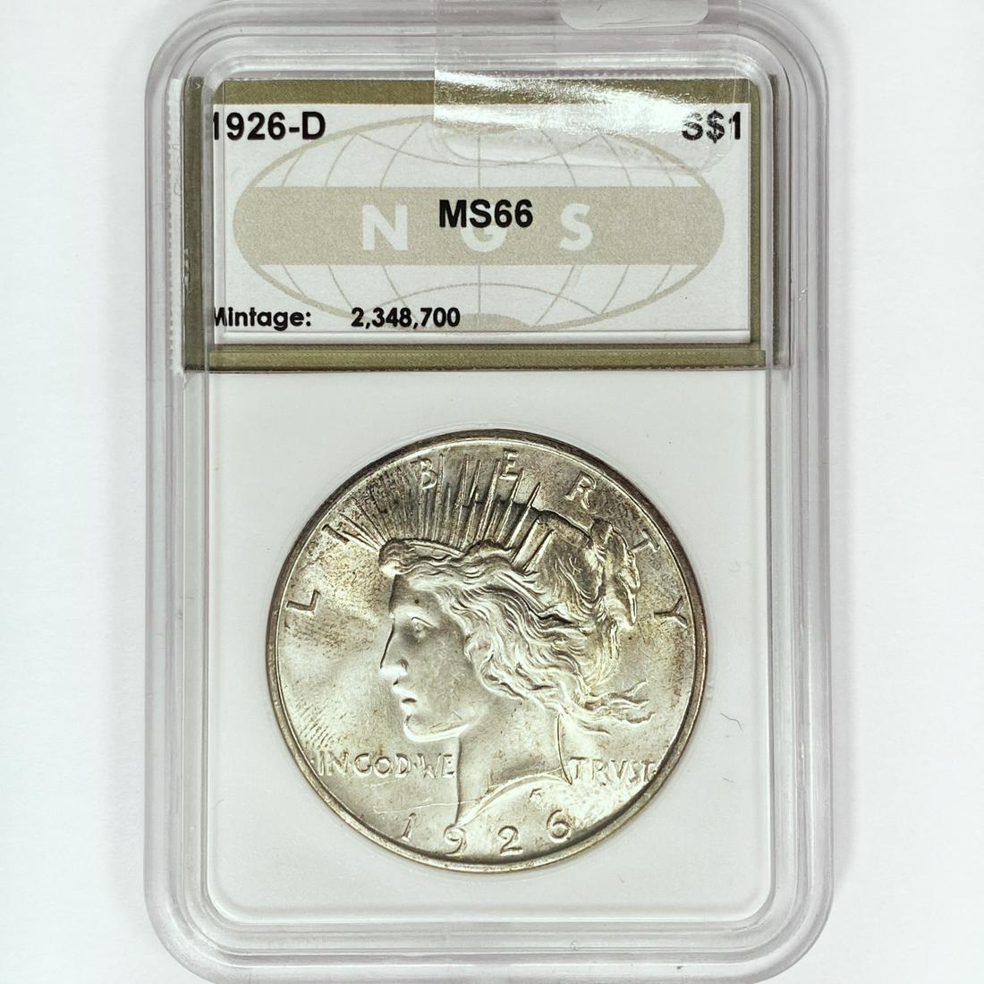1926-D Silver Peace Dollar NGS MS66 (1 of 2)