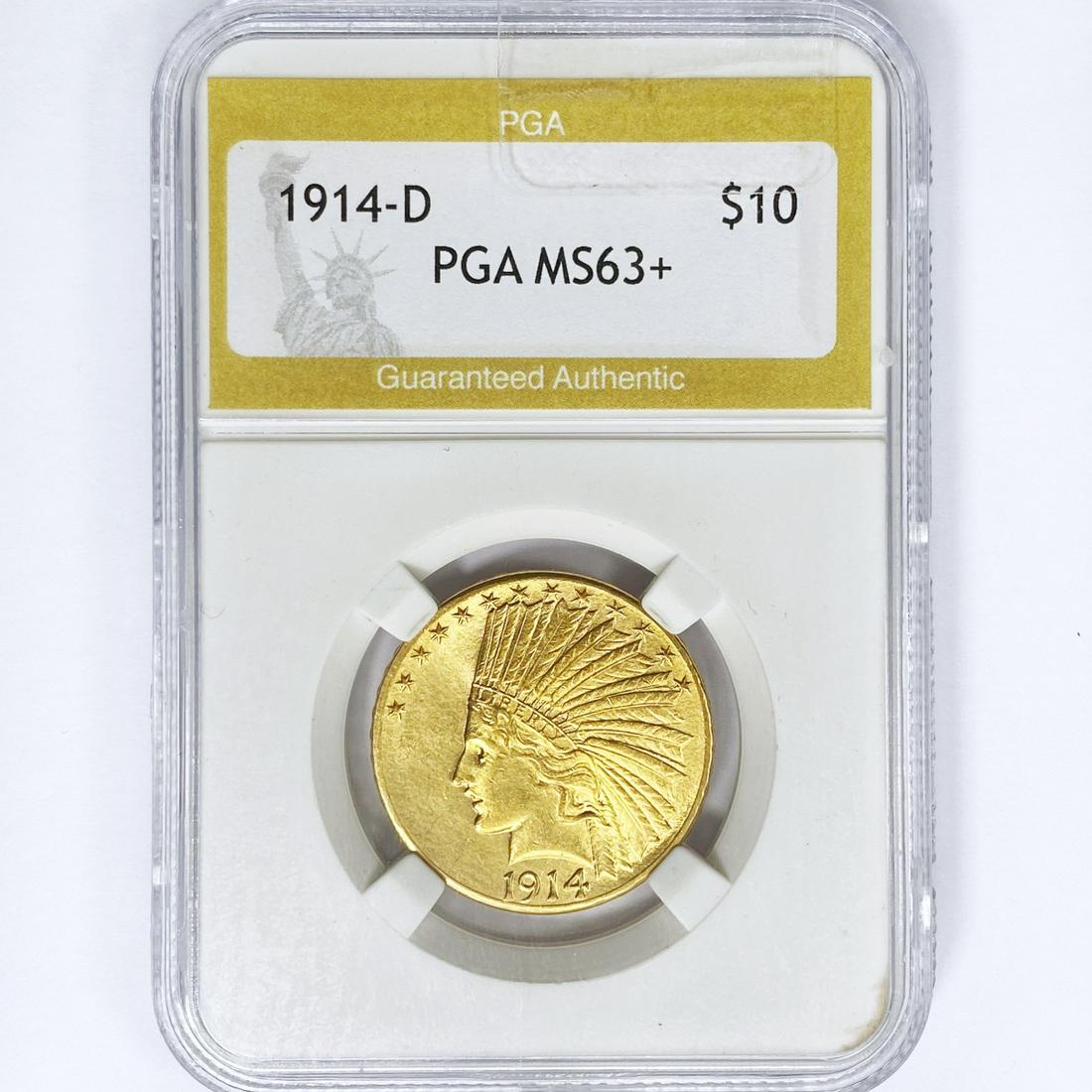 1914-D $10 Gold Eagle PGA MS63+ (1 of 2)