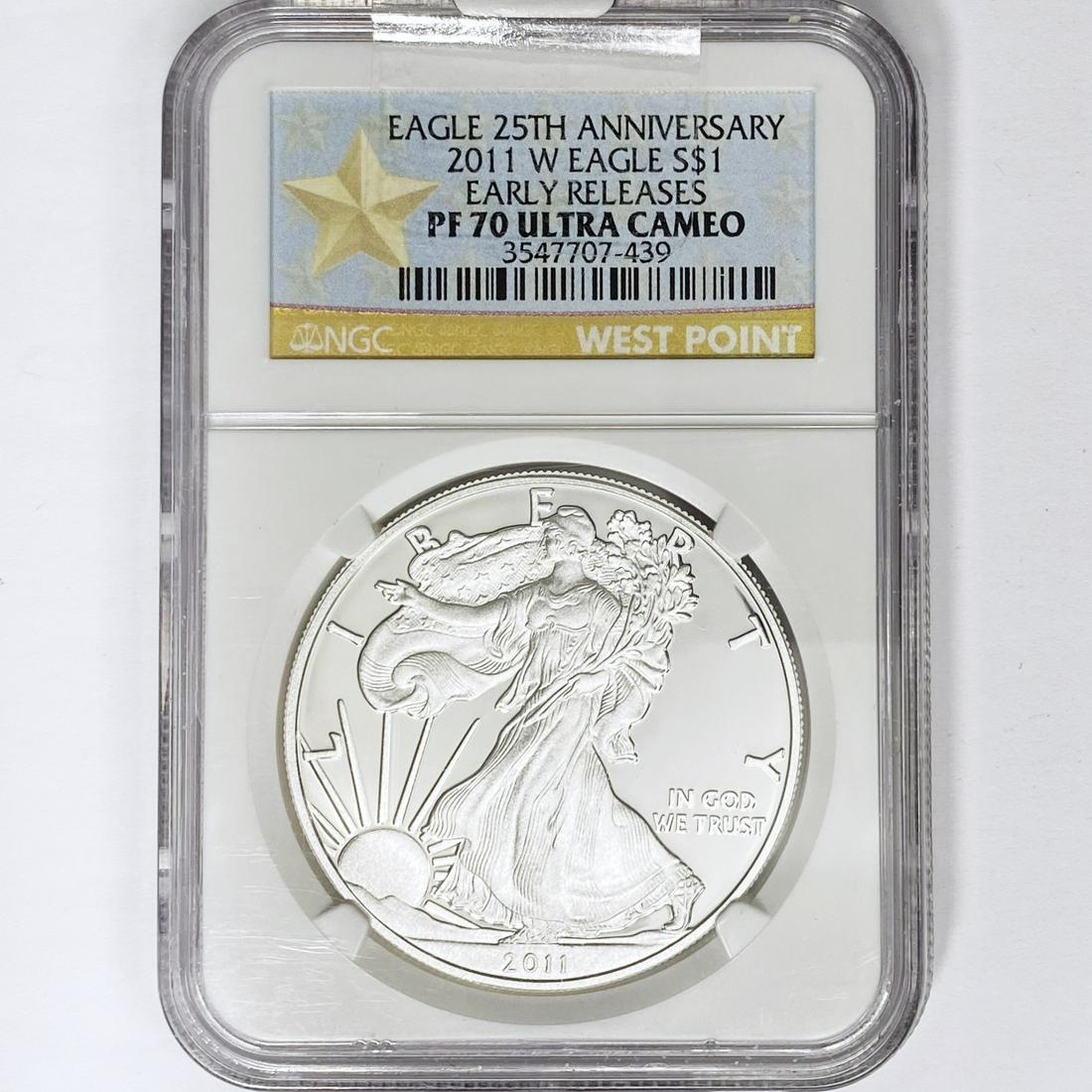 2011-W American 1oz Silver Eagle NGC PR70 UC (1 of 2)