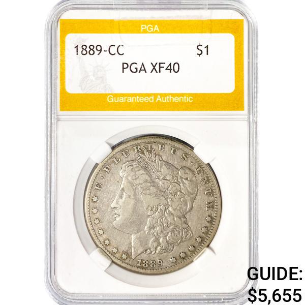 1889-CC Morgan Silver Dollar PGA XF40 (1 of 2)