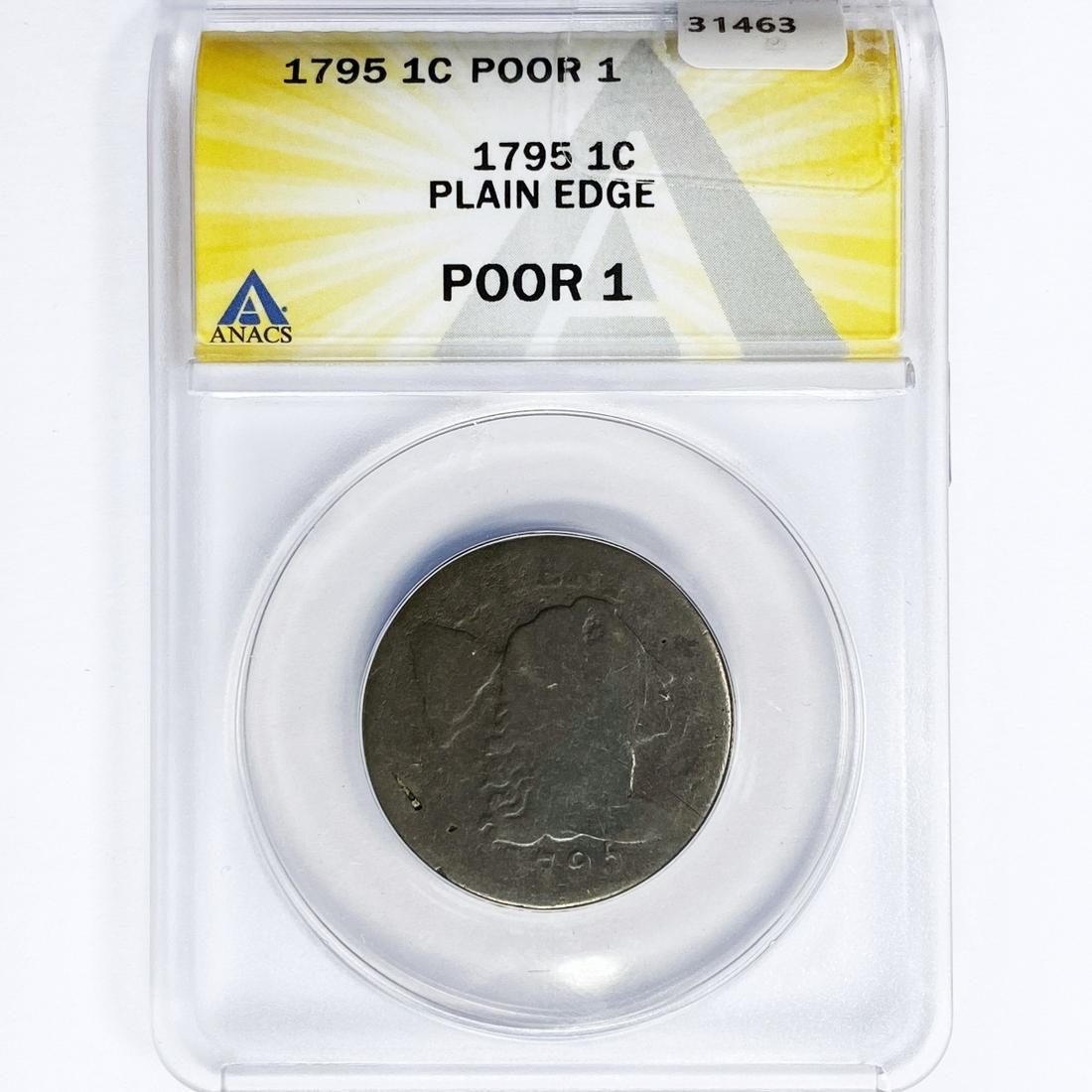 1795 Large Cent ANACS POOR 1 Plain Edge (1 of 2)