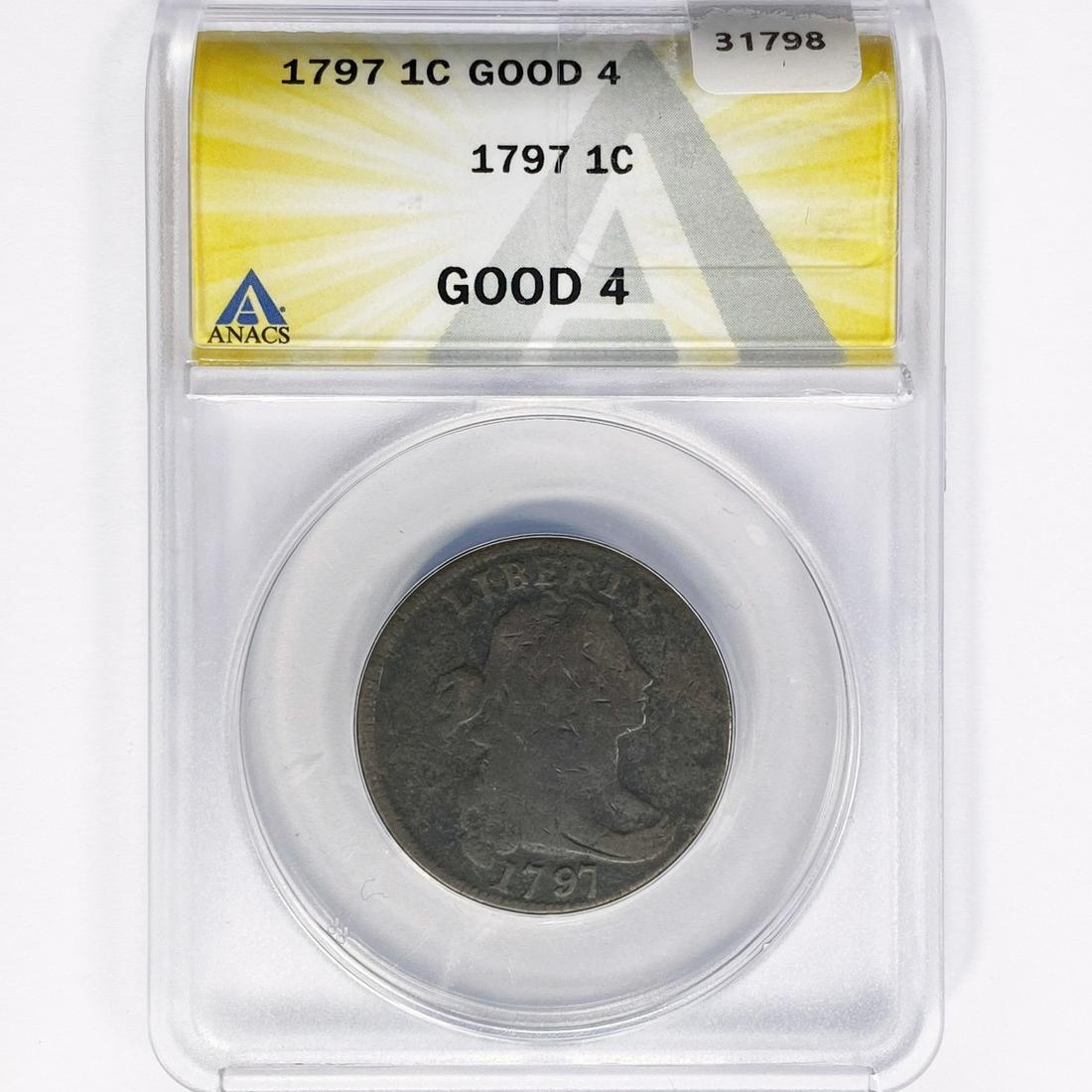 1797 Large Cent ANACS GOOD 4 (1 of 2)