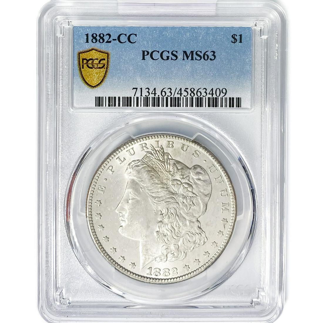 1882-CC Morgan Silver Dollar PCGS MS63 (1 of 2)