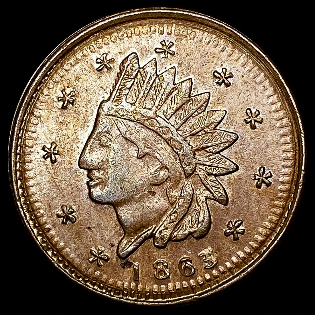 1863 Civil War Token CLOSELY UNCIRCULATED (1 of 2)