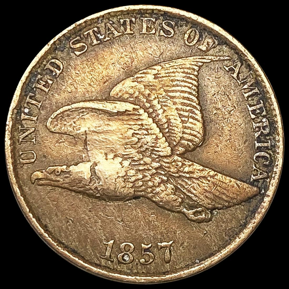 1857 Flying Eagle Cent NEARLY UNCIRCULATED (1 of 2)