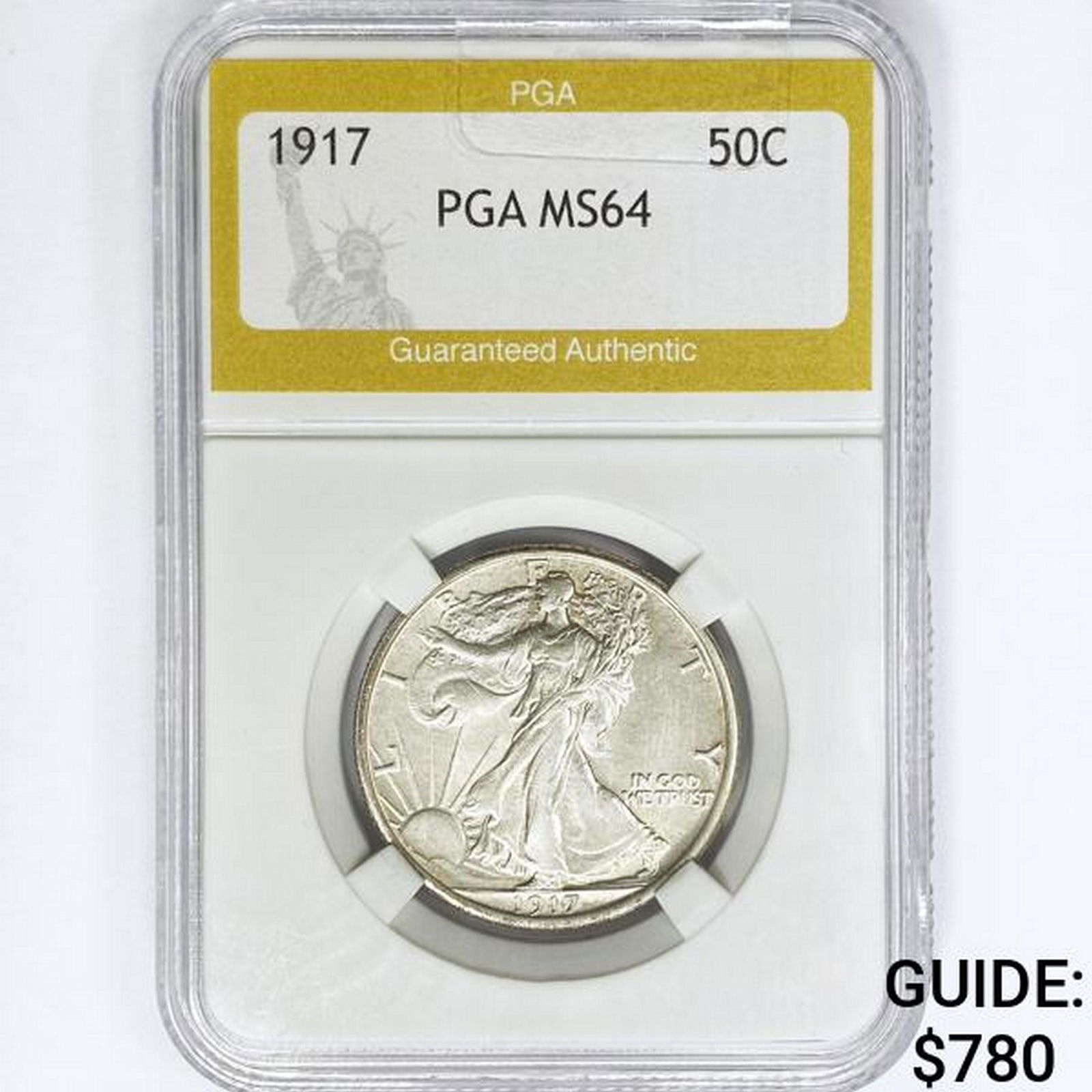 1917 Walking Liberty Half Dollar PGA MS64 (1 of 2)