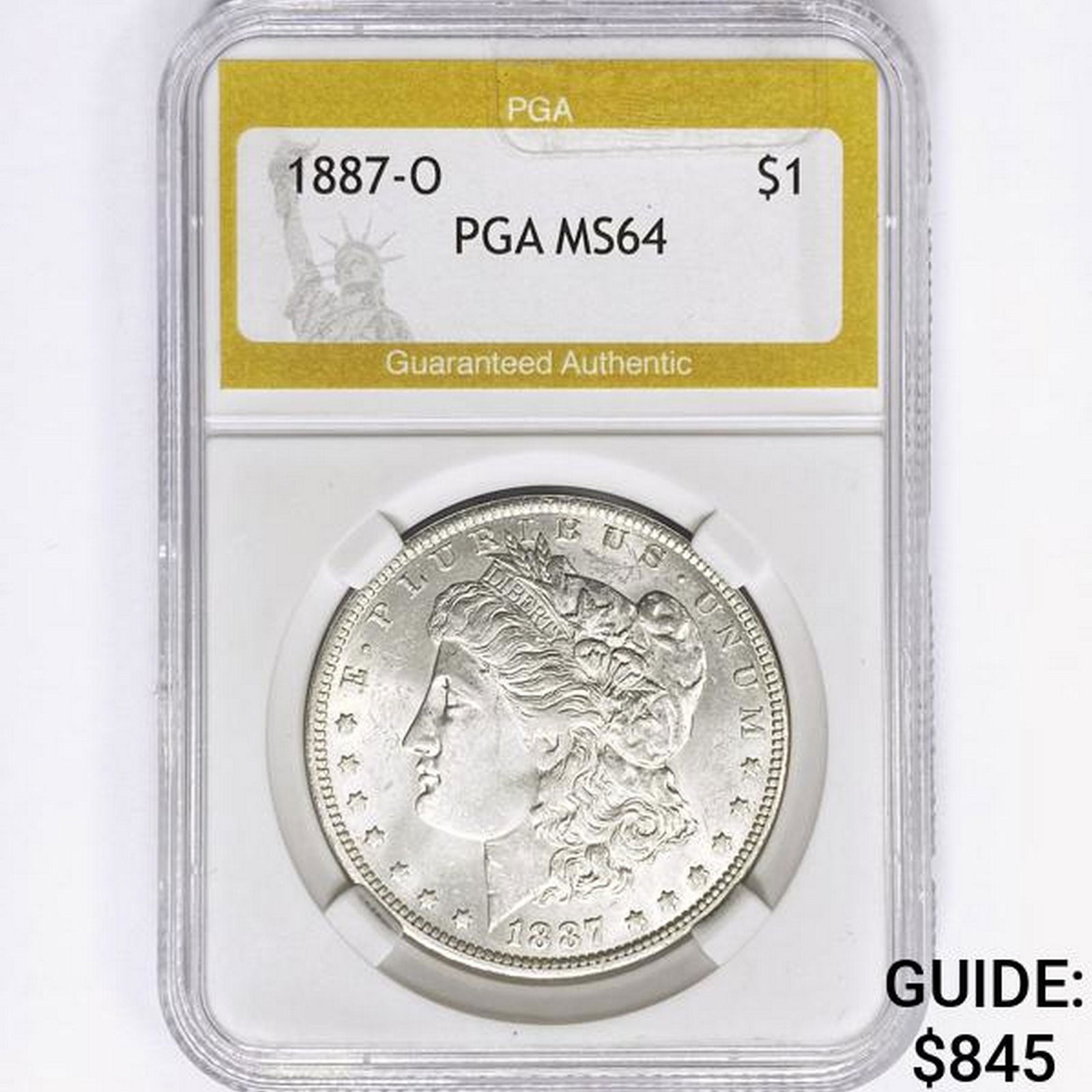 1887-O Morgan Silver Dollar PGA MS64 (1 of 2)