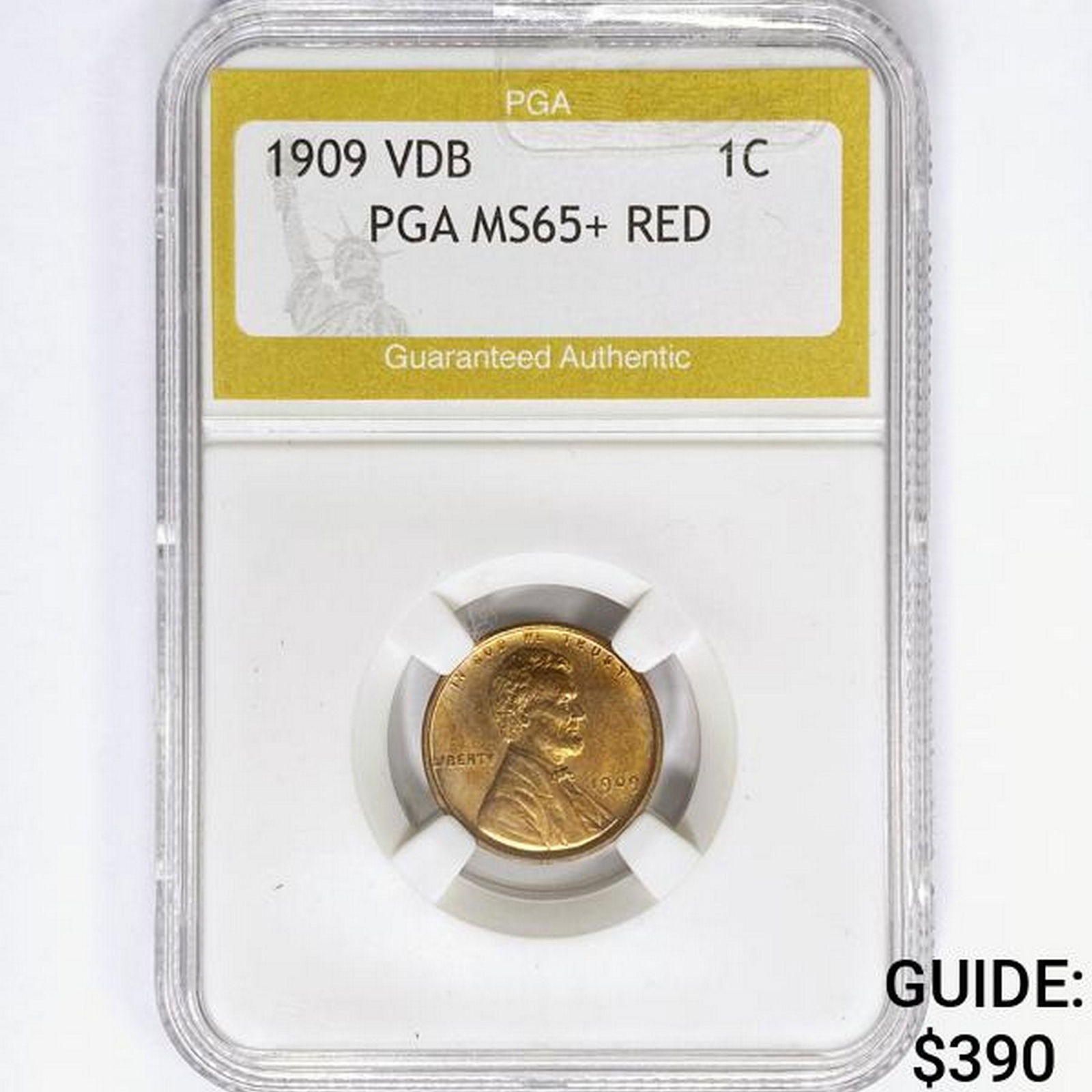 1909 VDB Wheat Cent PGA MS65+ RED (1 of 2)