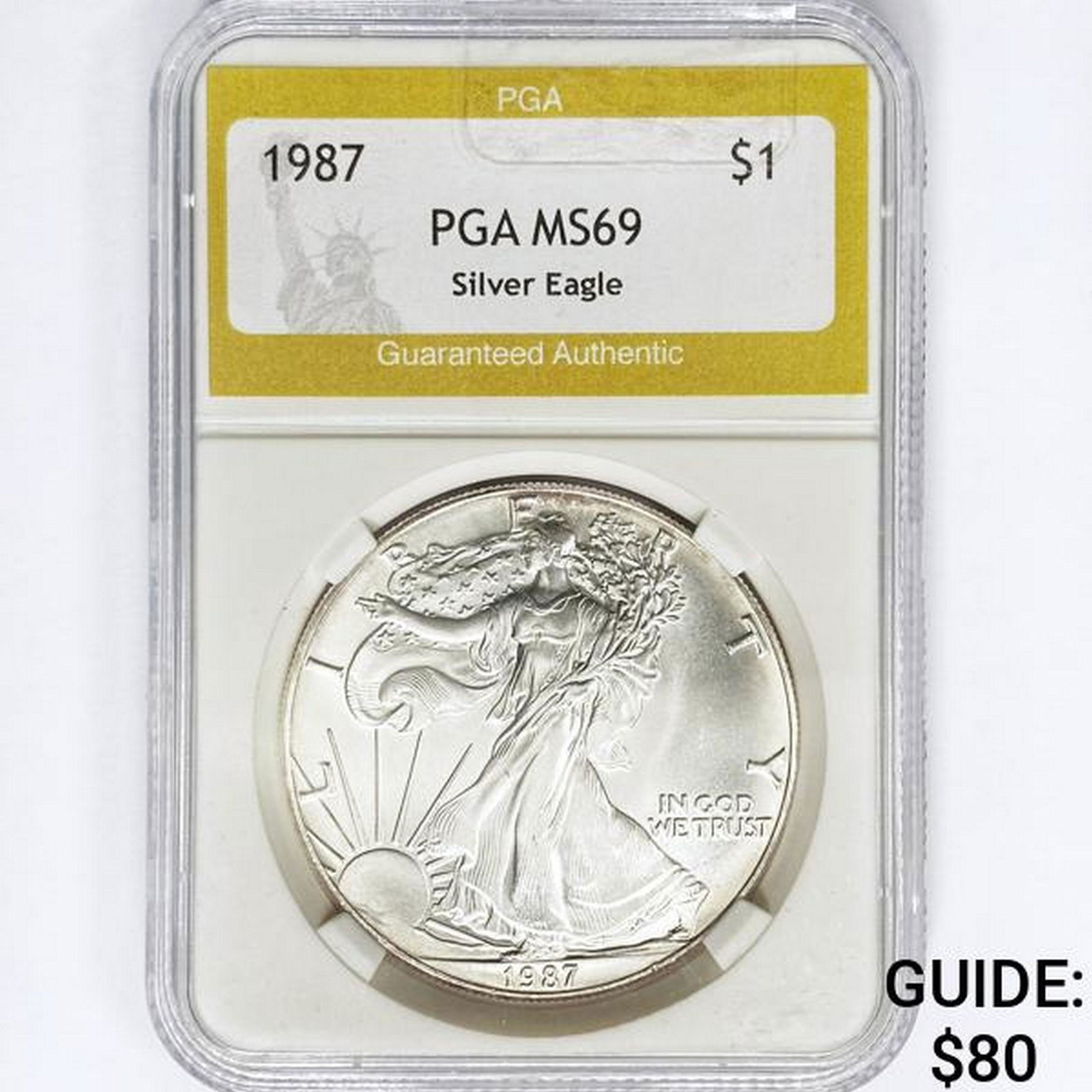 1987 American Silver Eagle PGA MS69 (1 of 2)