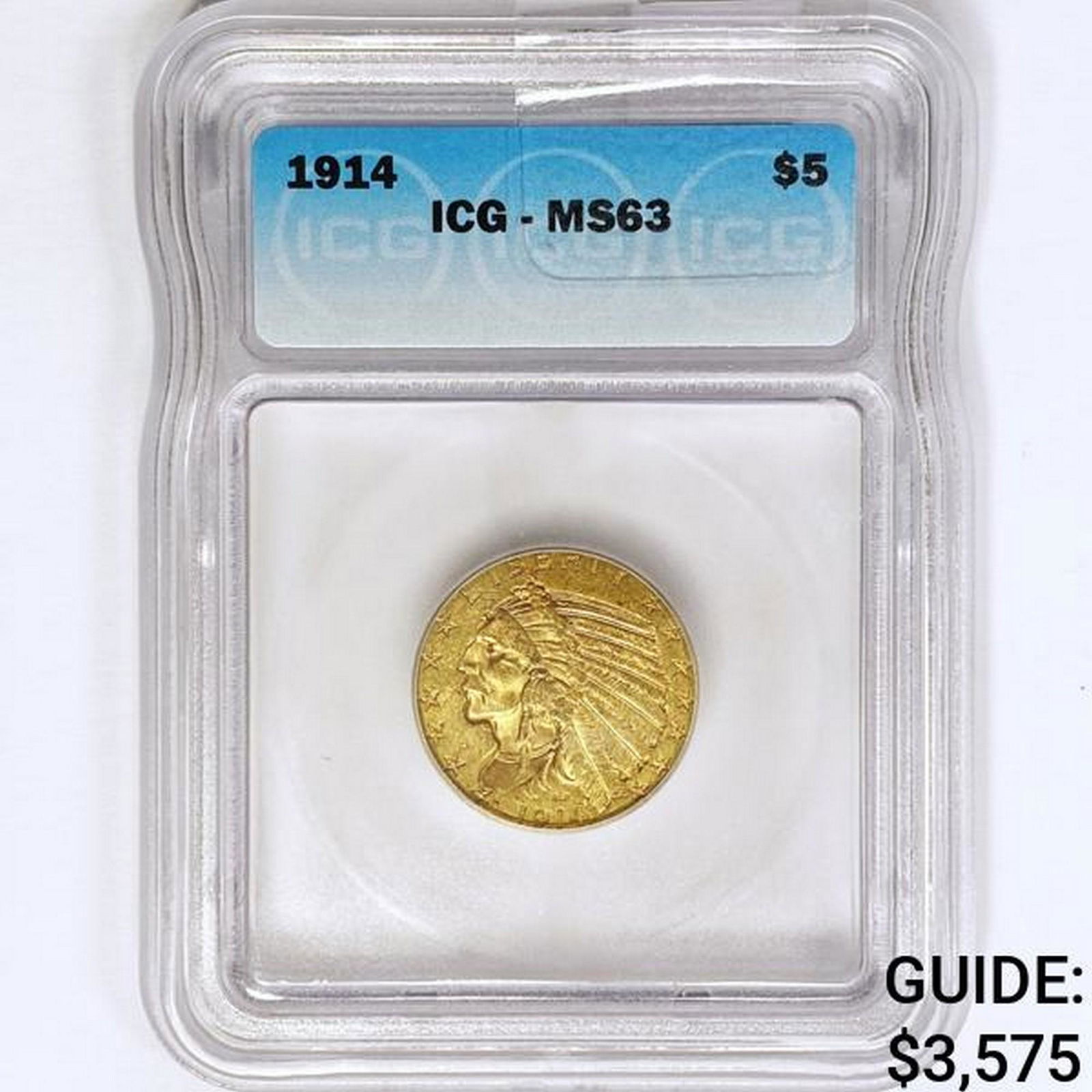1914 $5 Gold Half Eagle ICG MS63 (1 of 2)