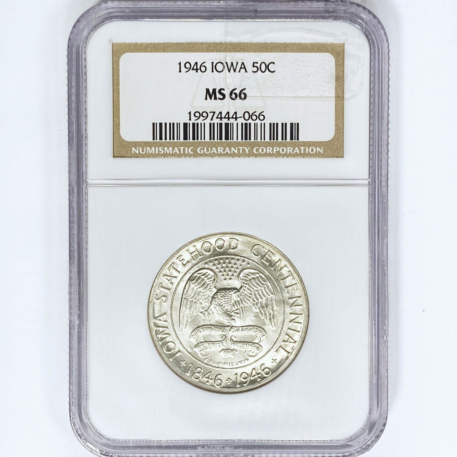 1946 Iowa Half Dollar NGC MS66 (1 of 2)