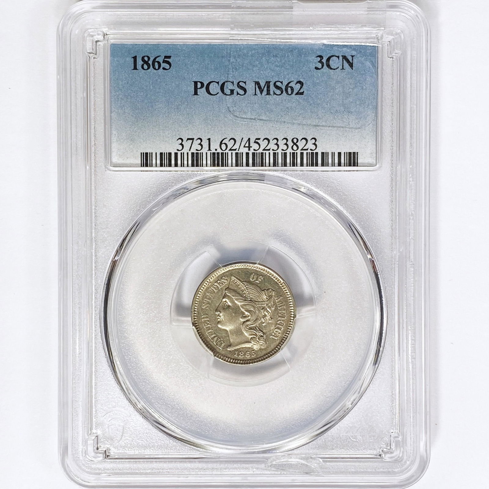 1865 Nickel Three Cent PCGS MS62 (1 of 2)