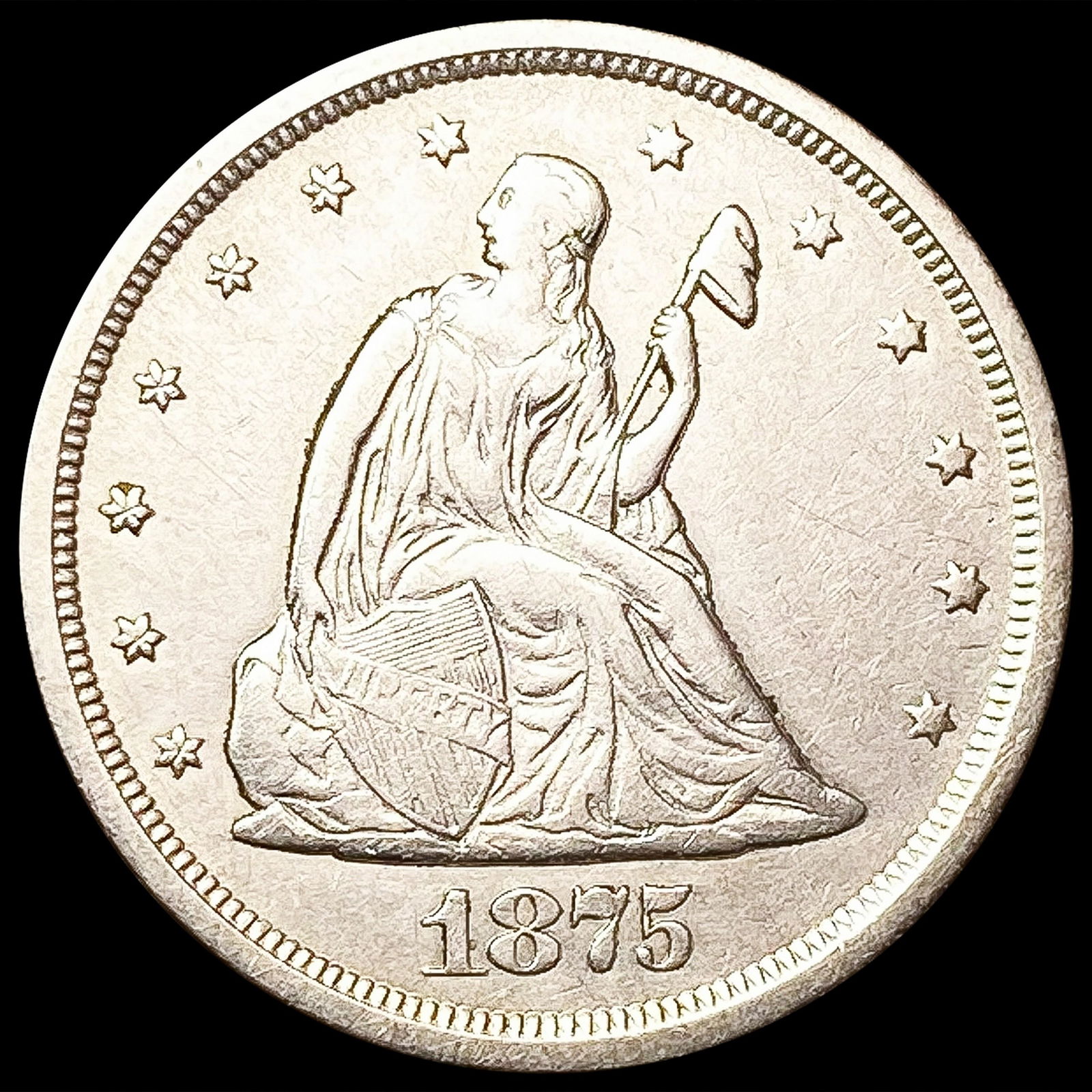 1875-S Twenty Cent Piece CLOSELY UNCIRCULATED (1 of 2)