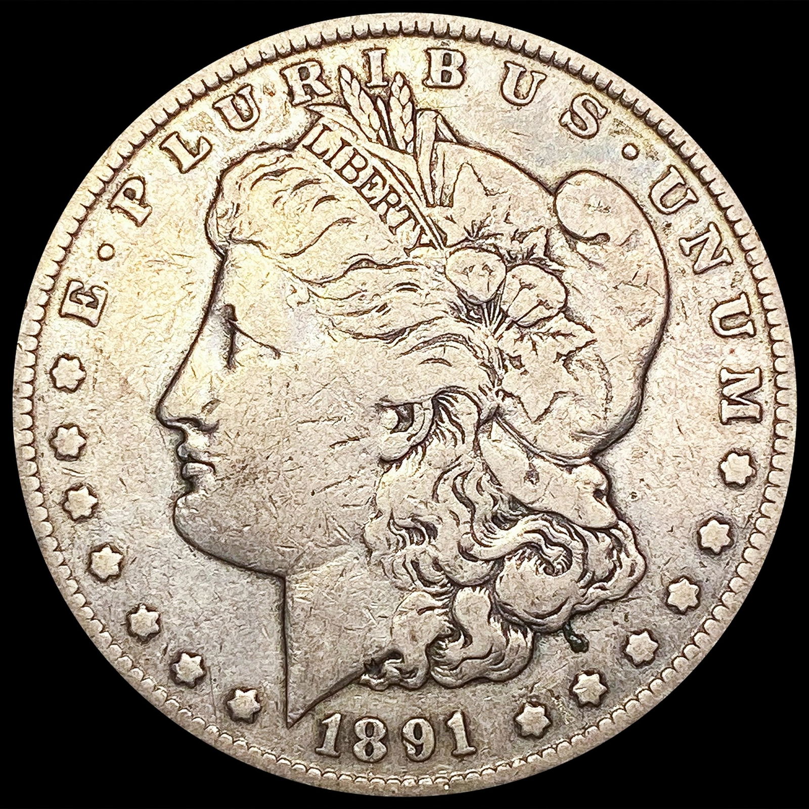 1891-CC Morgan Silver Dollar NICELY CIRCULATED (1 of 2)