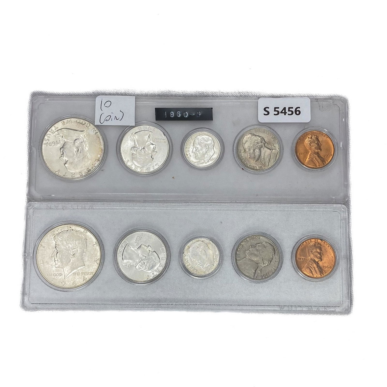 1960-1964 US Mint UNC Coins Sets (10 Coins) (1 of 2)