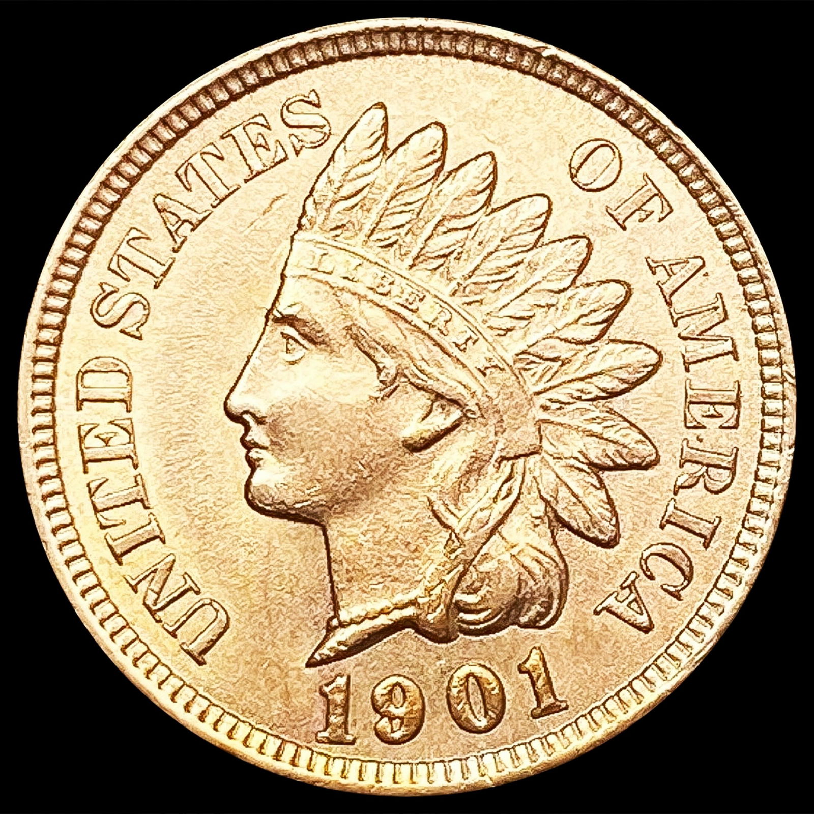 1901 RD Indian Head Cent UNCIRCULATED (1 of 2)