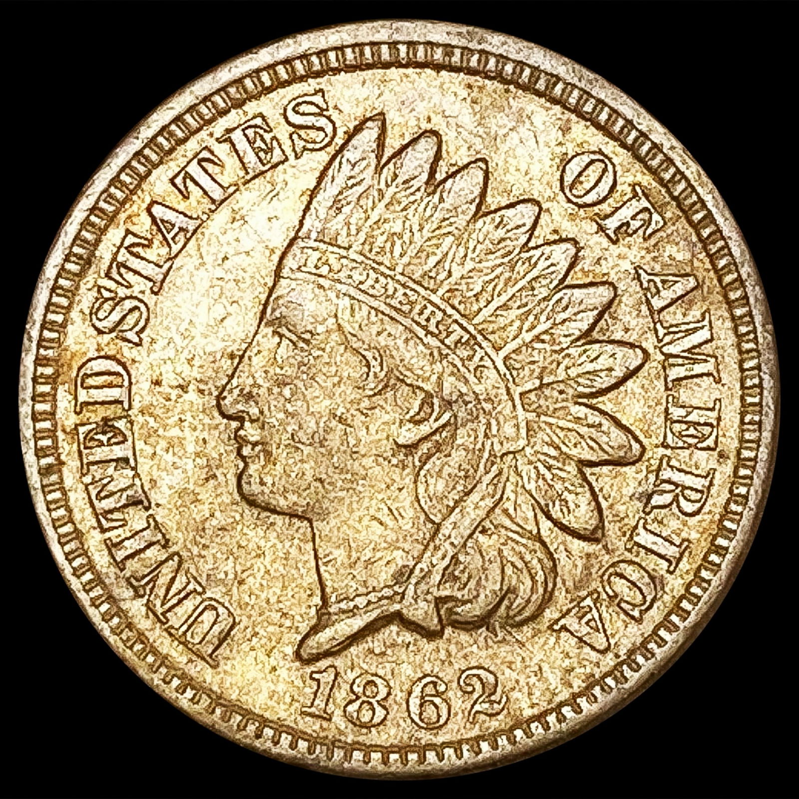 1862 Indian Head Cent CLOSELY UNCIRCULATED (1 of 2)