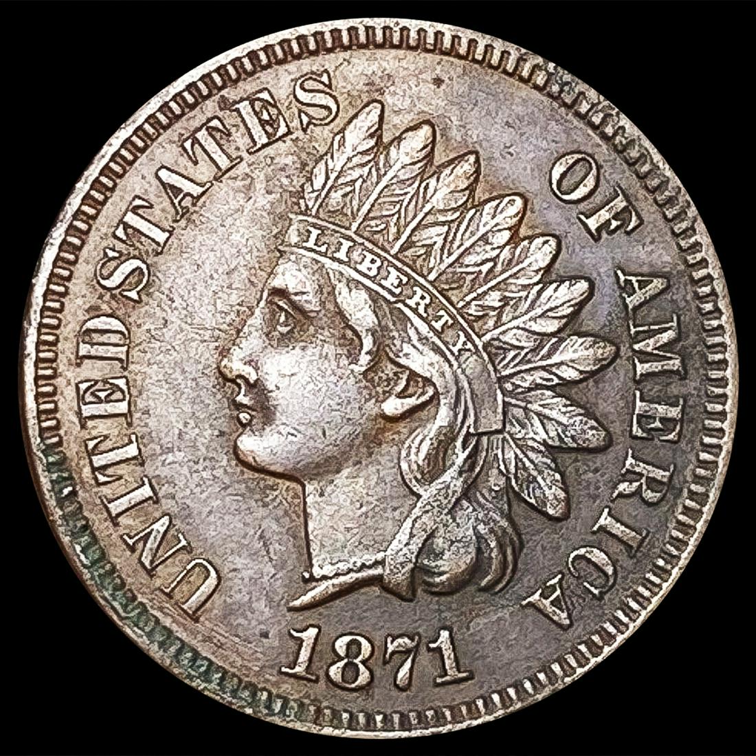 1871 Indian Head Cent CLOSELY UNCIRCULATED (1 of 2)