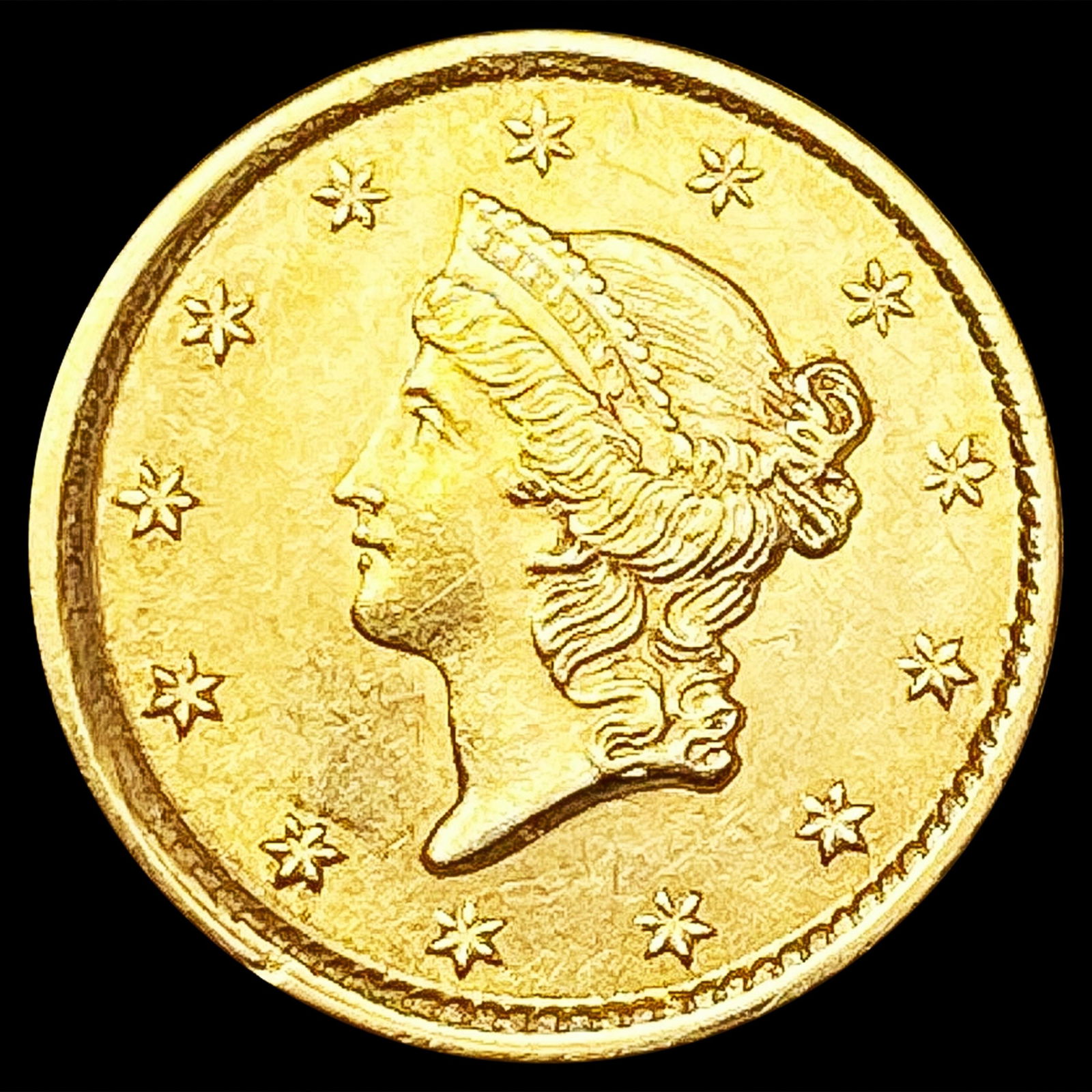 1854 Rare Gold Dollar UNCIRCULATED (1 of 2)