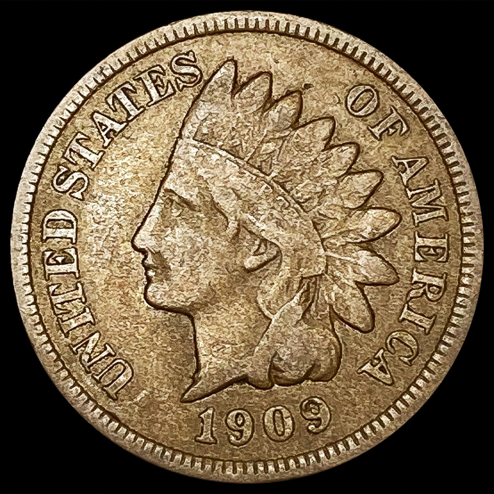 1909-S Indian Head Cent NICELY CIRCULATED (1 of 2)