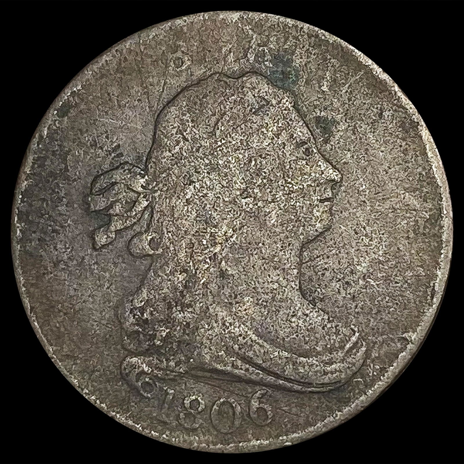 1806 Draped Bust Half Cent NICELY CIRCULATED (1 of 2)