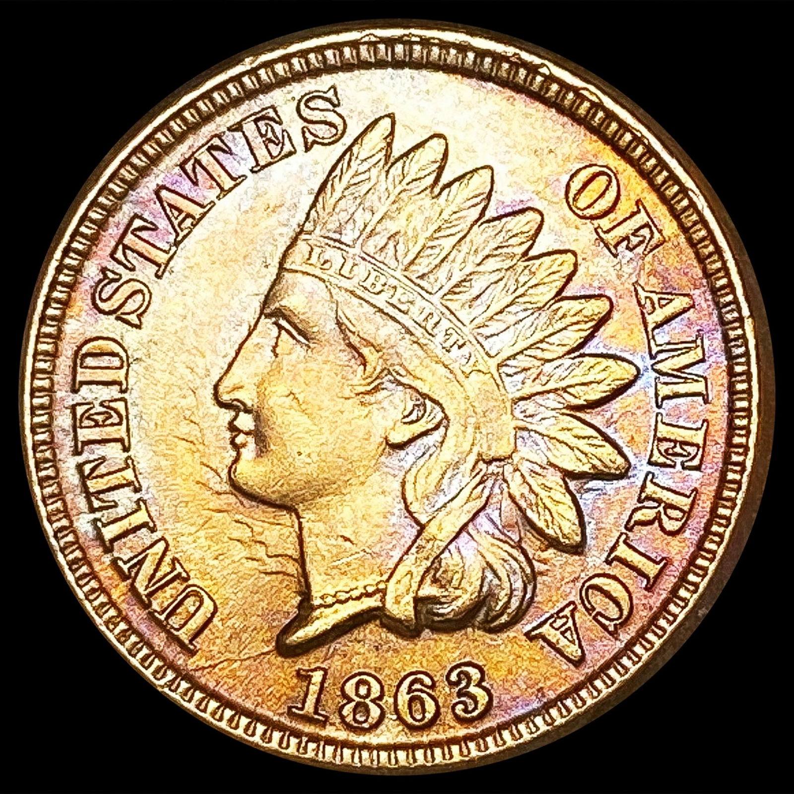 1863 Indian Head Cent UNCIRCULATED (1 of 2)