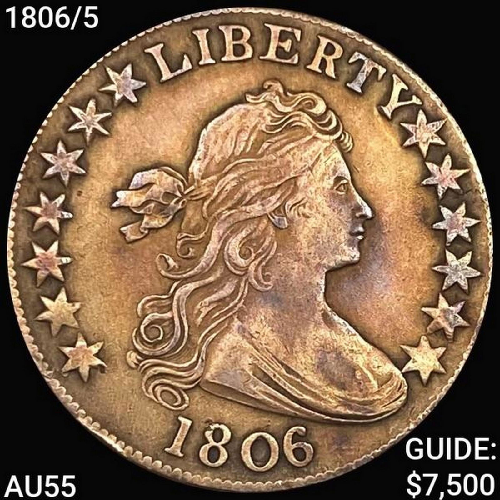 1806/5 Flowing Hair Half Dollar HIGH GRADE (1 of 2)