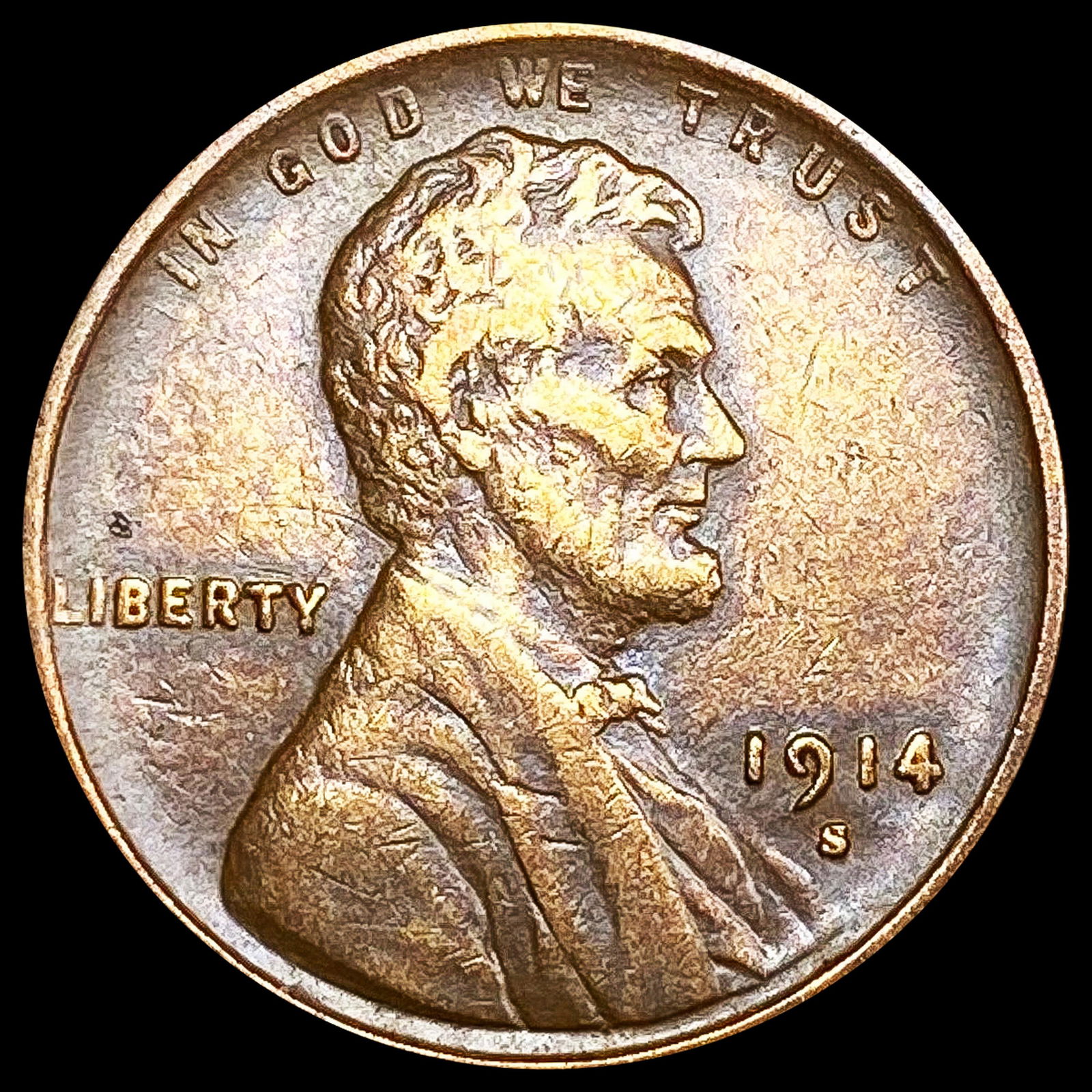 1914-S Wheat Cent NEARLY UNCIRCULATED (1 of 2)