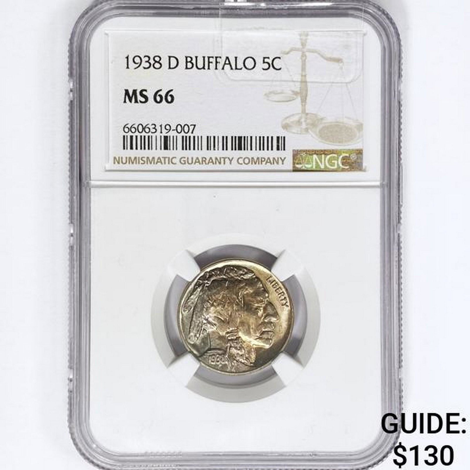 1938-D Buffalo Nickel NGC MS66 (1 of 2)