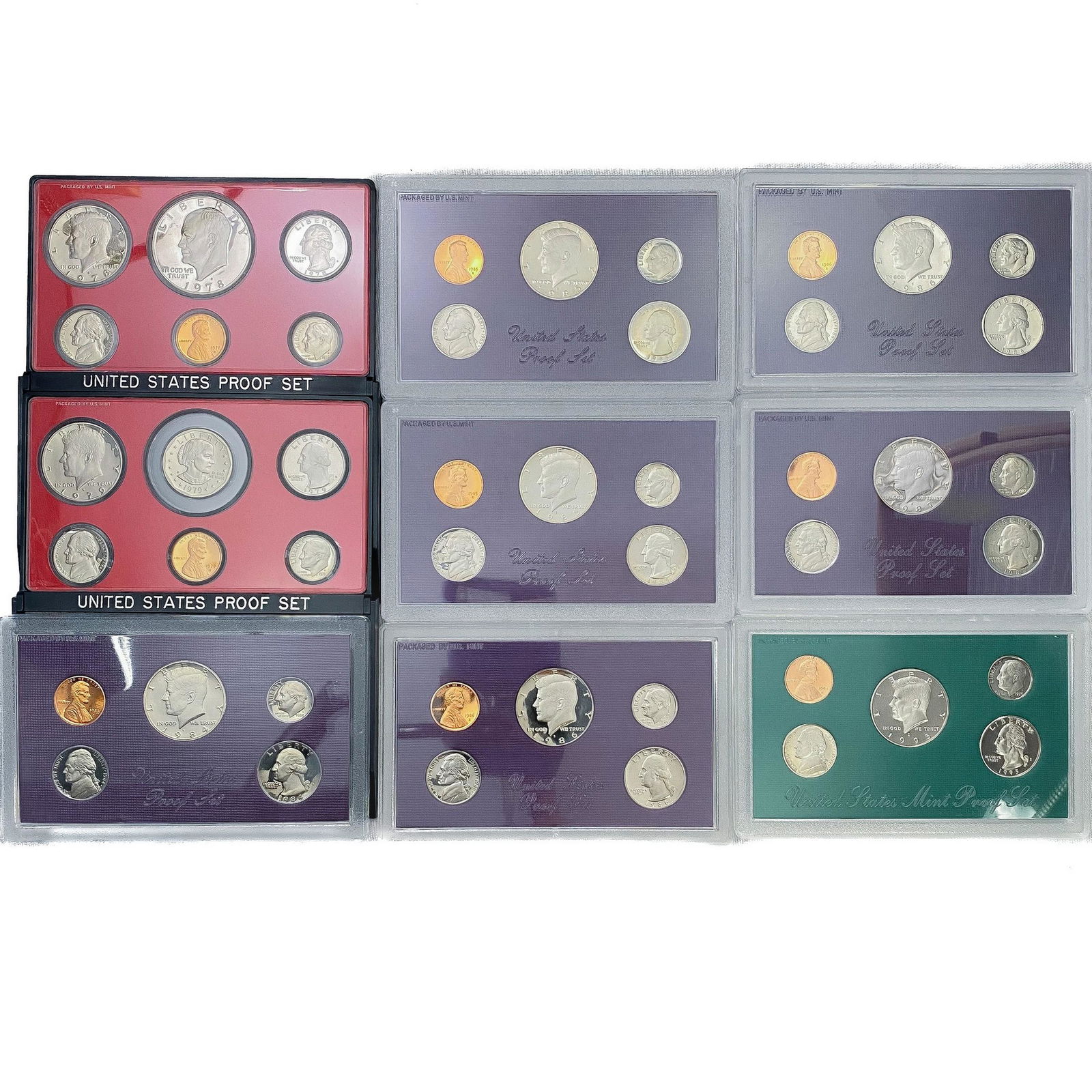 1978-1995 US Mint Proof Sets (47 Coins) (1 of 2)