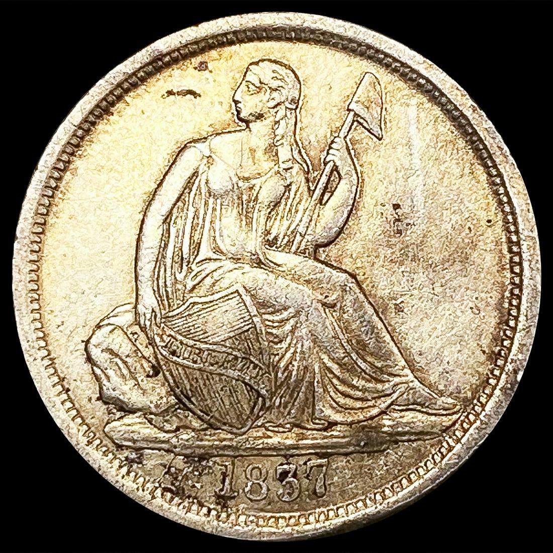 1837 Seated Liberty Dime UNCIRCULATED (1 of 2)