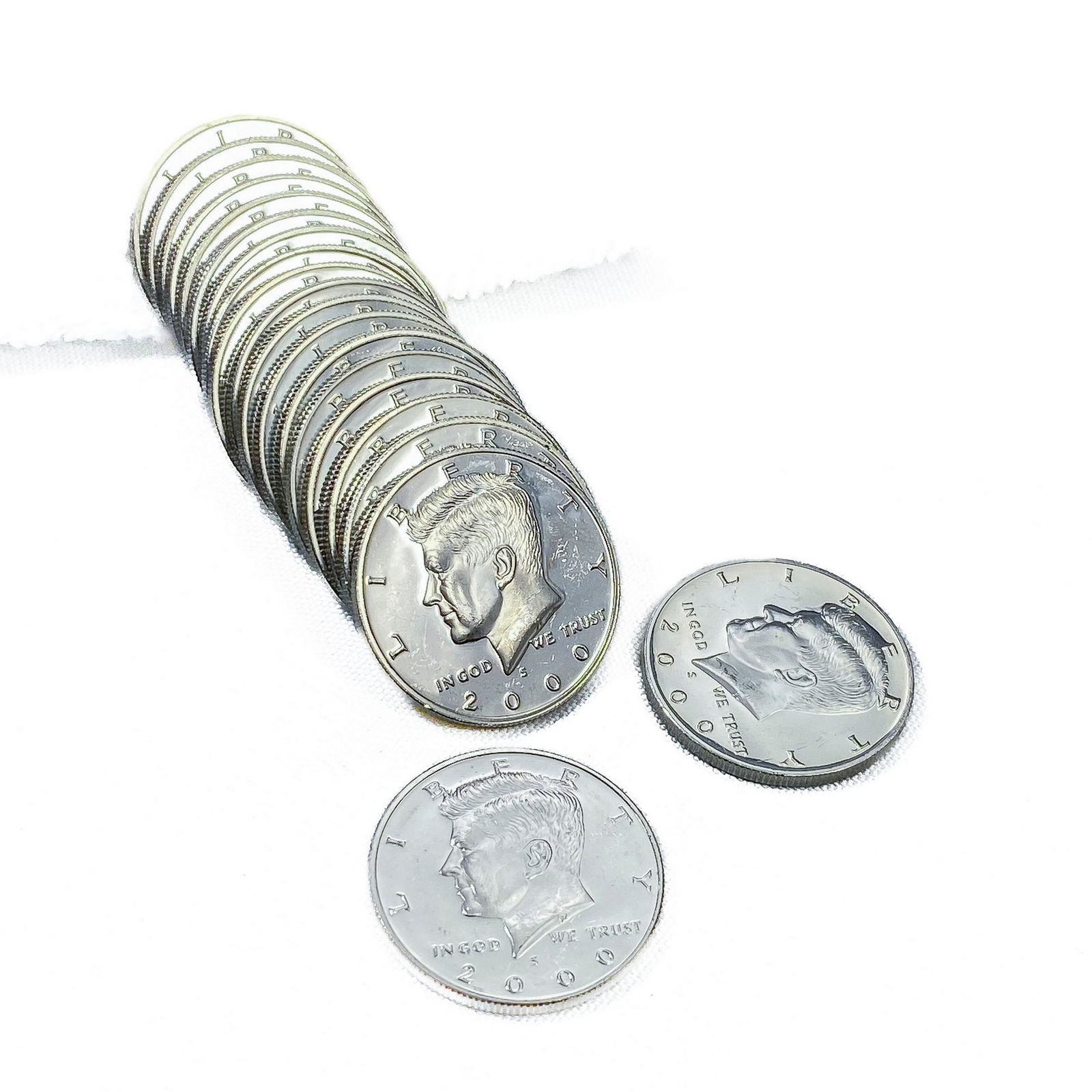 2000-S 90% Silver Kennedy Half Dollar Roll (20 Coi (1 of 4)